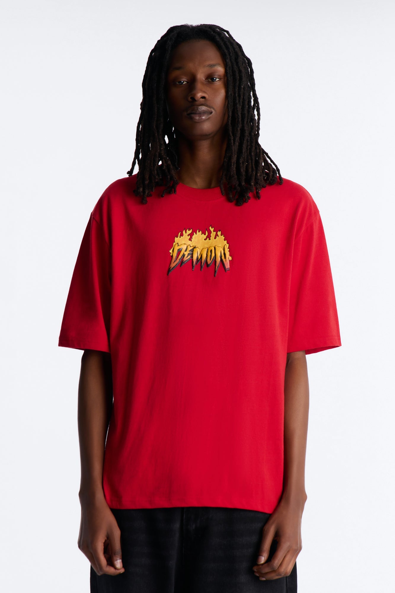 Dodge Demon Give Chase Short Sleeve Tee - Red Fashion Nova