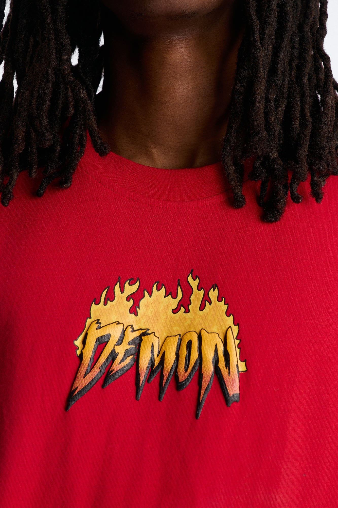 Dodge Demon Give Chase Short Sleeve Tee - Red Fashion Nova
