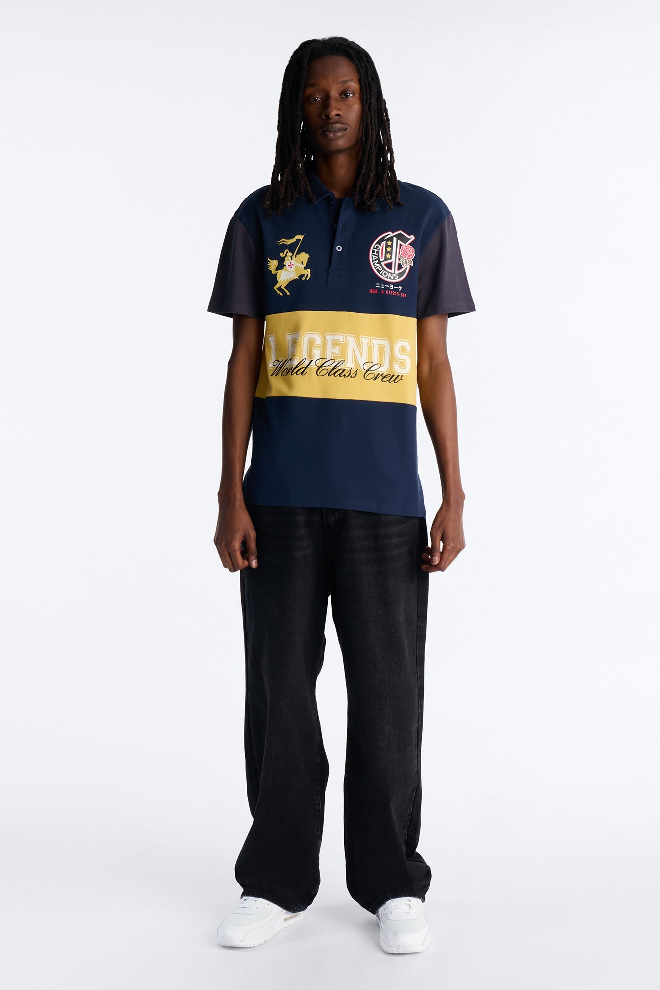 Legends World Class Polo Shirt - Navy Fashion Nova