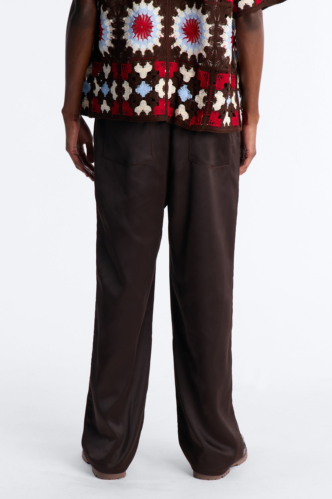 Relaxed Liquid Shadow Pleated Trouser - Brown Fashion Nova