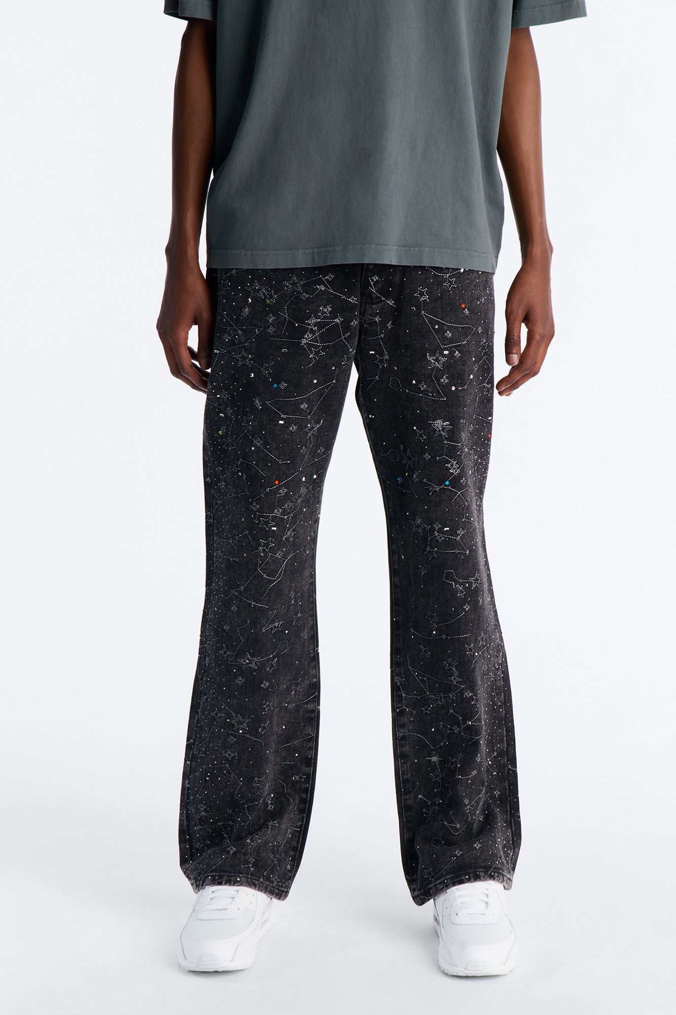 Straight Flare Eclipse Jean - Black Wash Fashion Nova