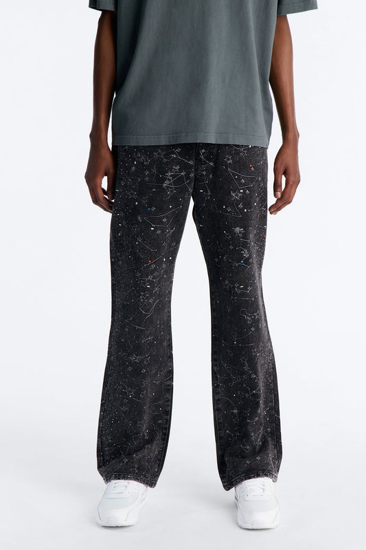 Straight Flare Eclipse Jean - Black Wash Fashion Nova