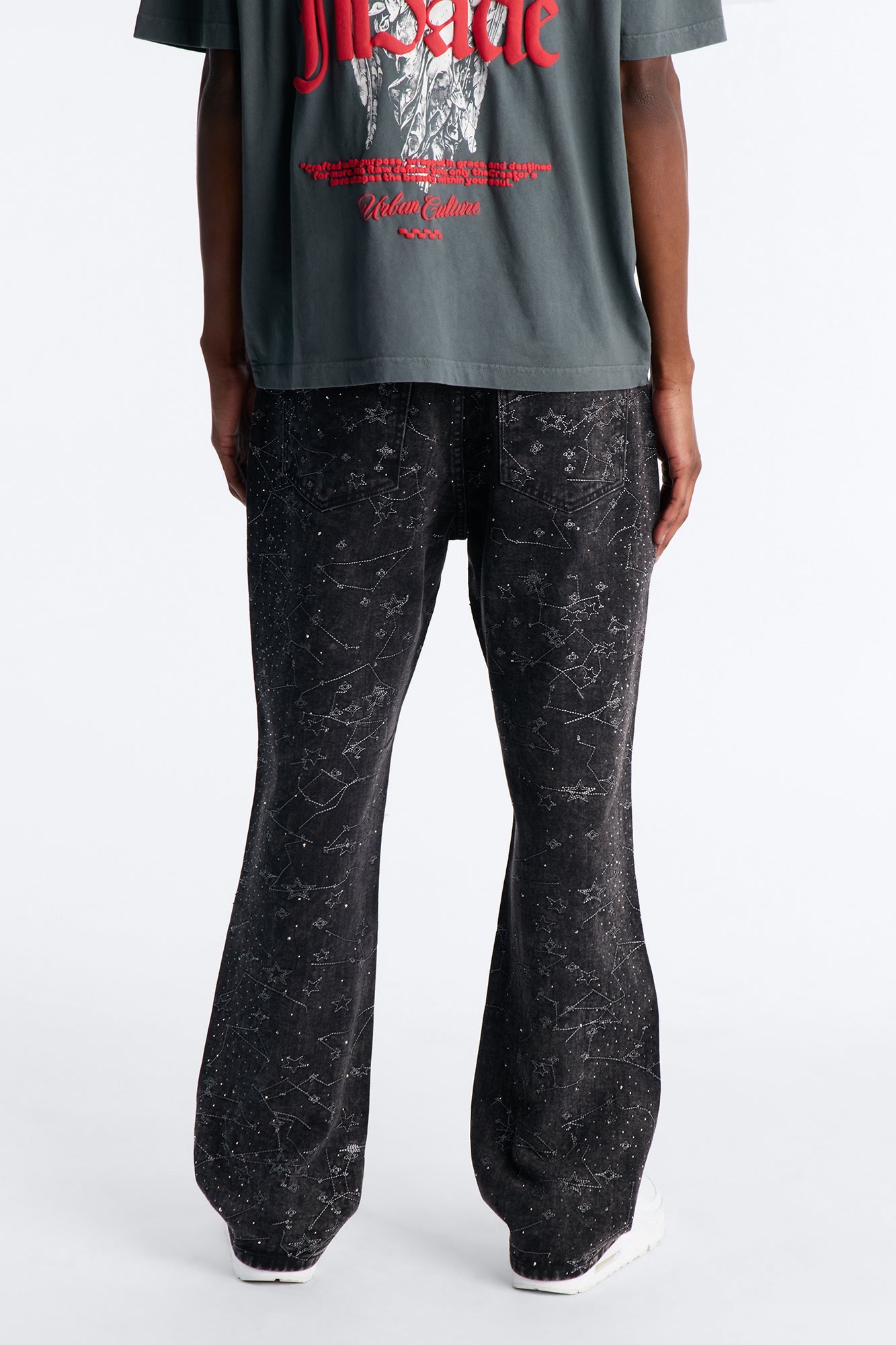 Straight Flare Eclipse Jean - Black Wash Fashion Nova