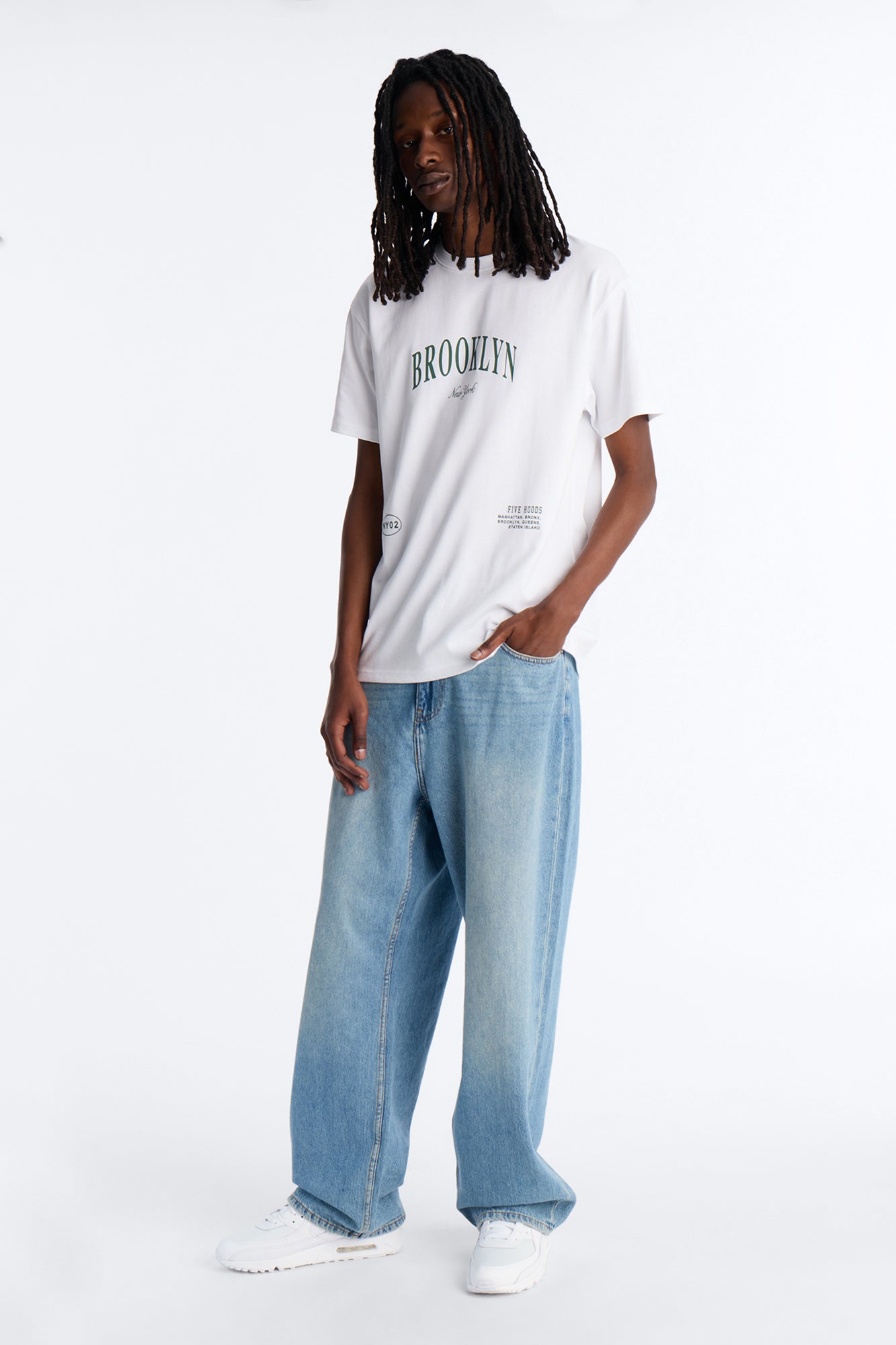 Brooklyn Bear Short Sleeve Tee - White Fashion Nova