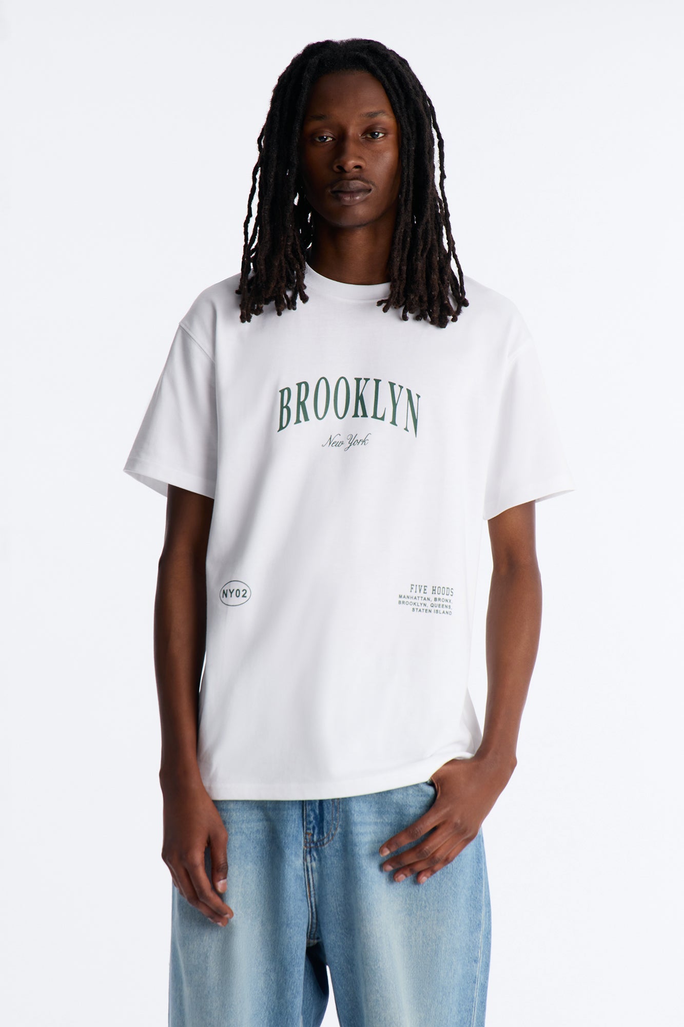 Brooklyn Bear Short Sleeve Tee - White Fashion Nova