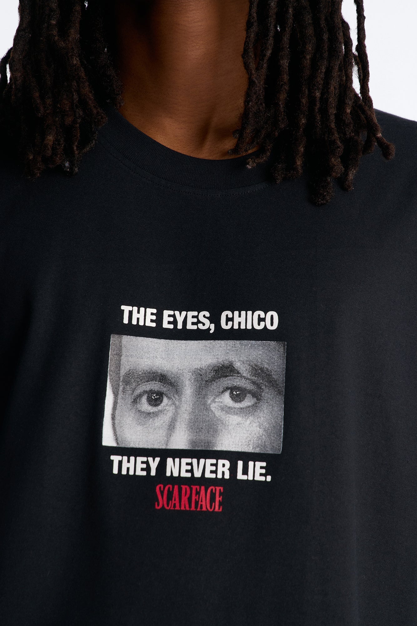 Scarface The Eyes Chico Short Sleeve Tee - Black Fashion Nova