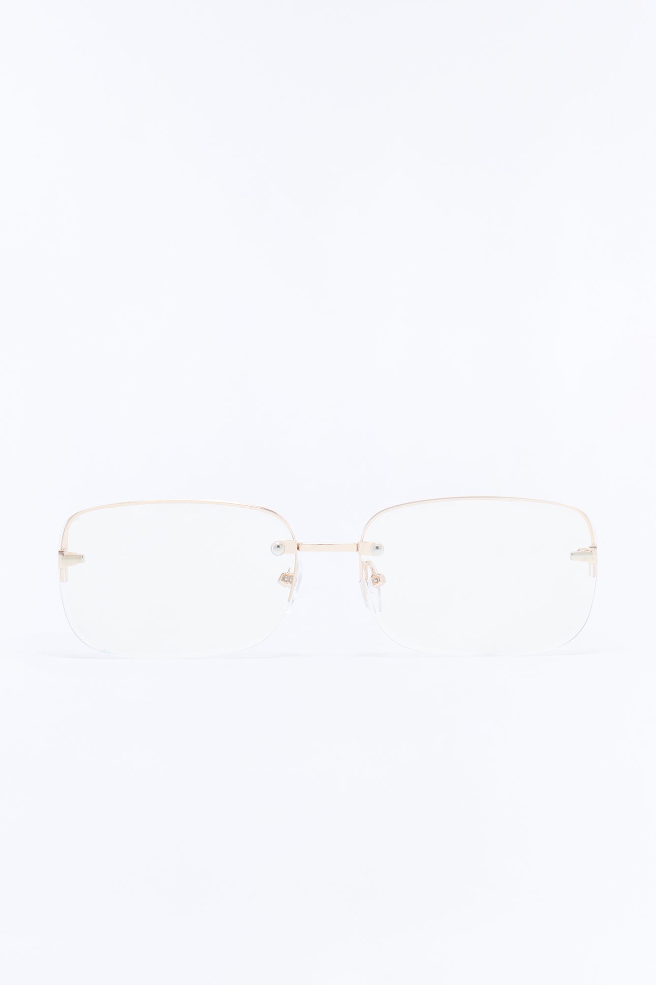 Seeing Double Sunglasses - Clear/Gold Fashion Nova