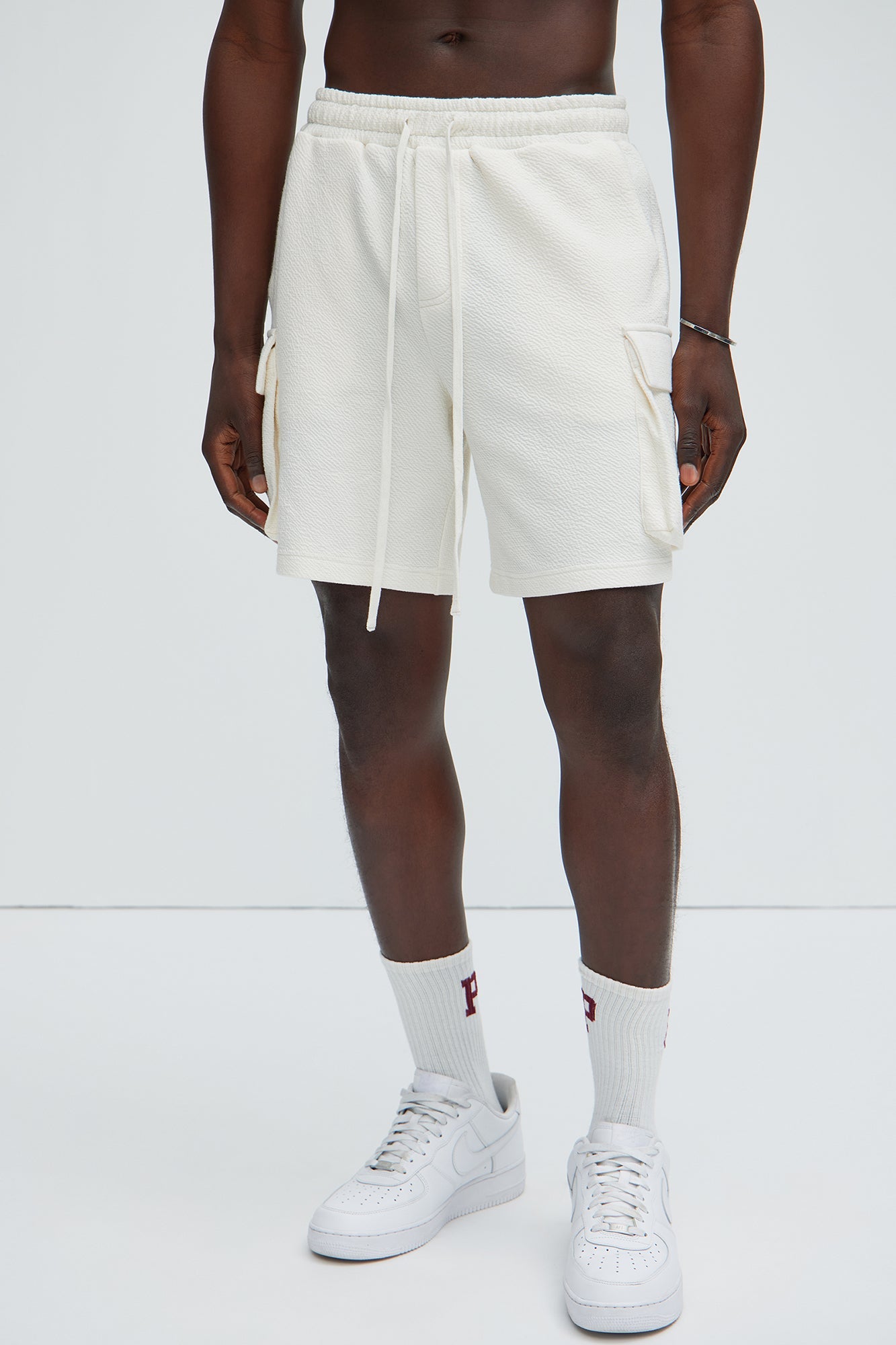Lewis Relaxed Shorts - Cream Fashion Nova