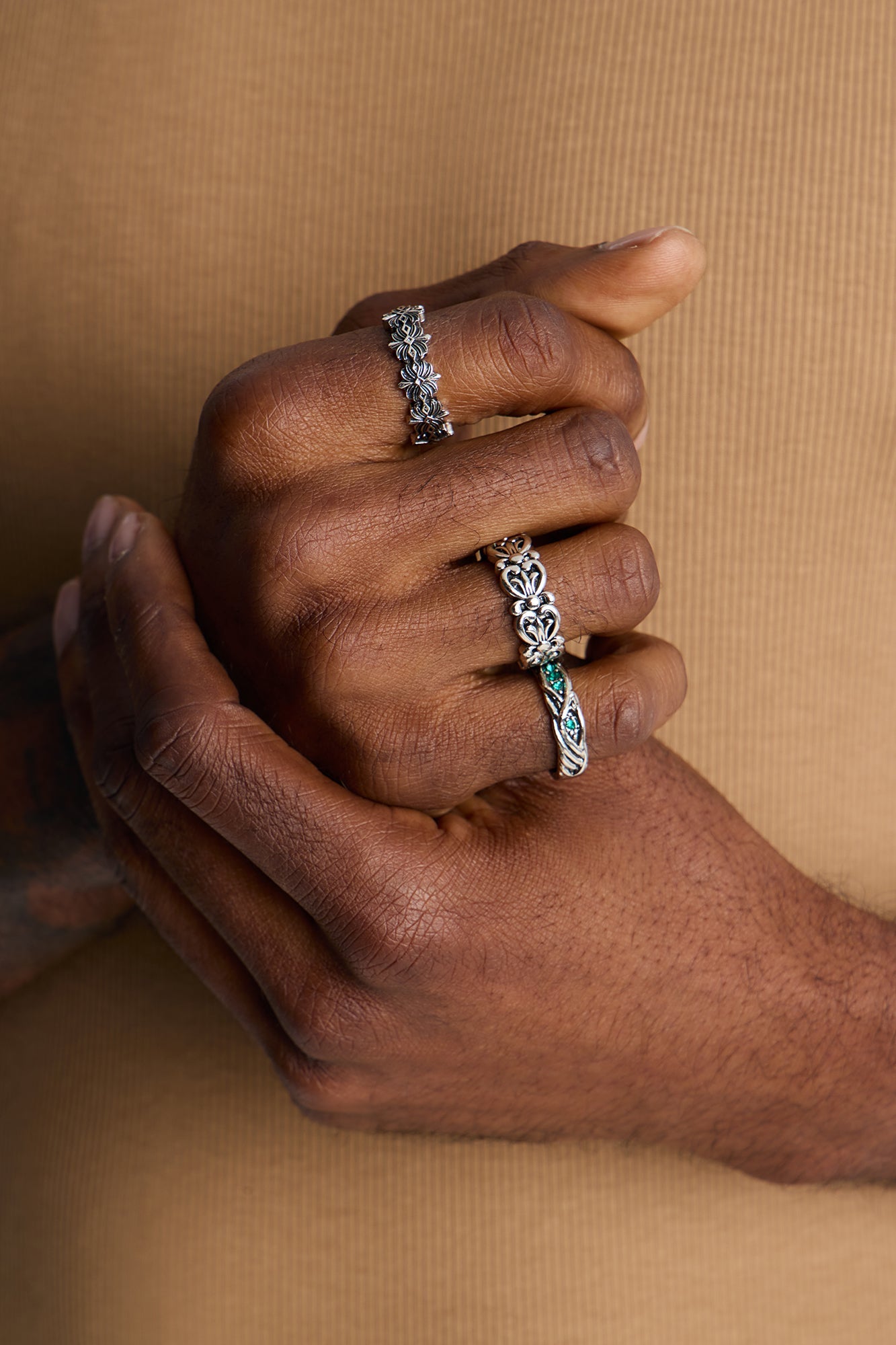 Wrapped In Envy Multi Size Ring Set - Silver Fashion Nova