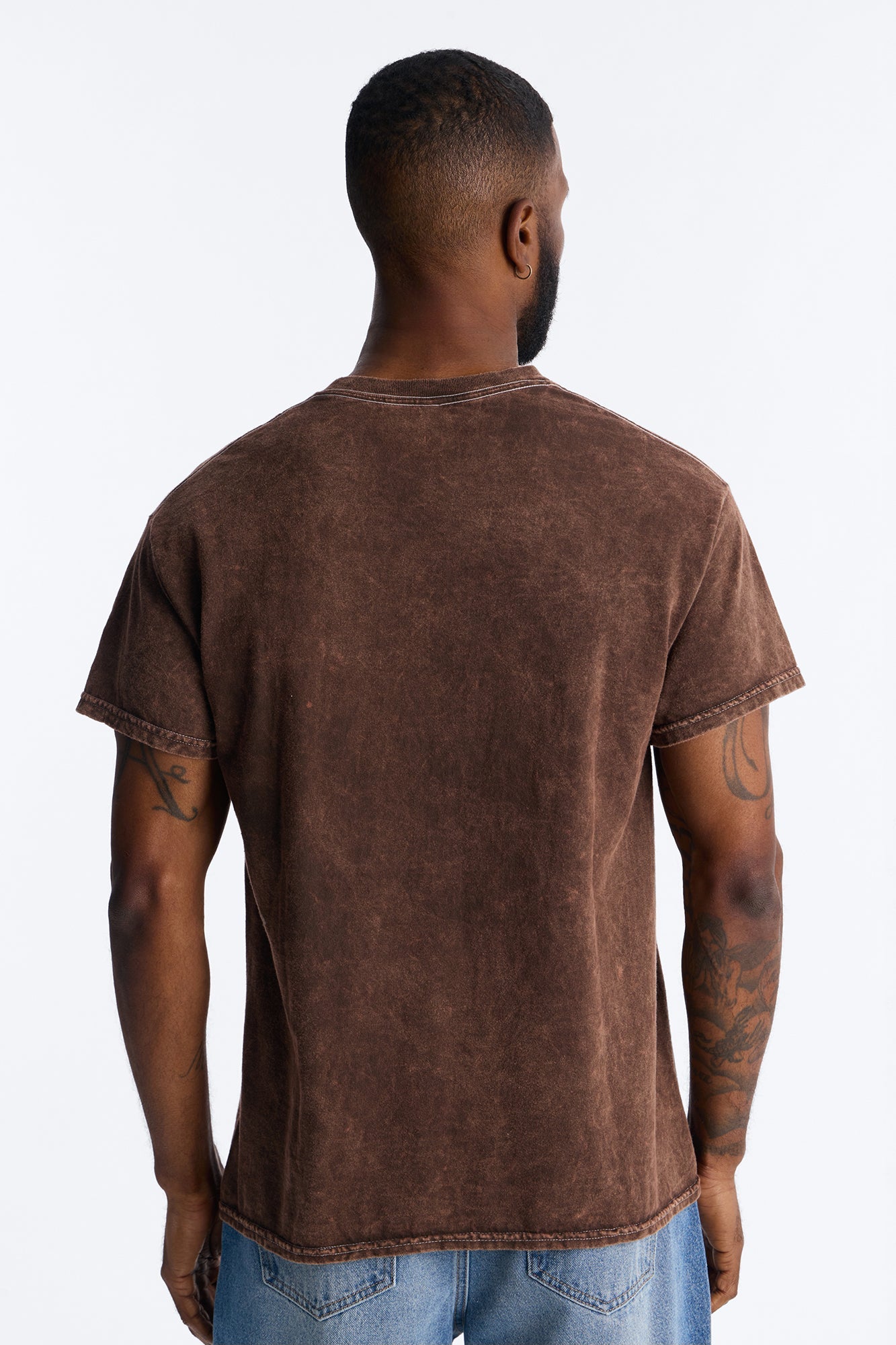 Stay Ten Toes Down Short Sleeve Tee - Chocolate Fashion Nova