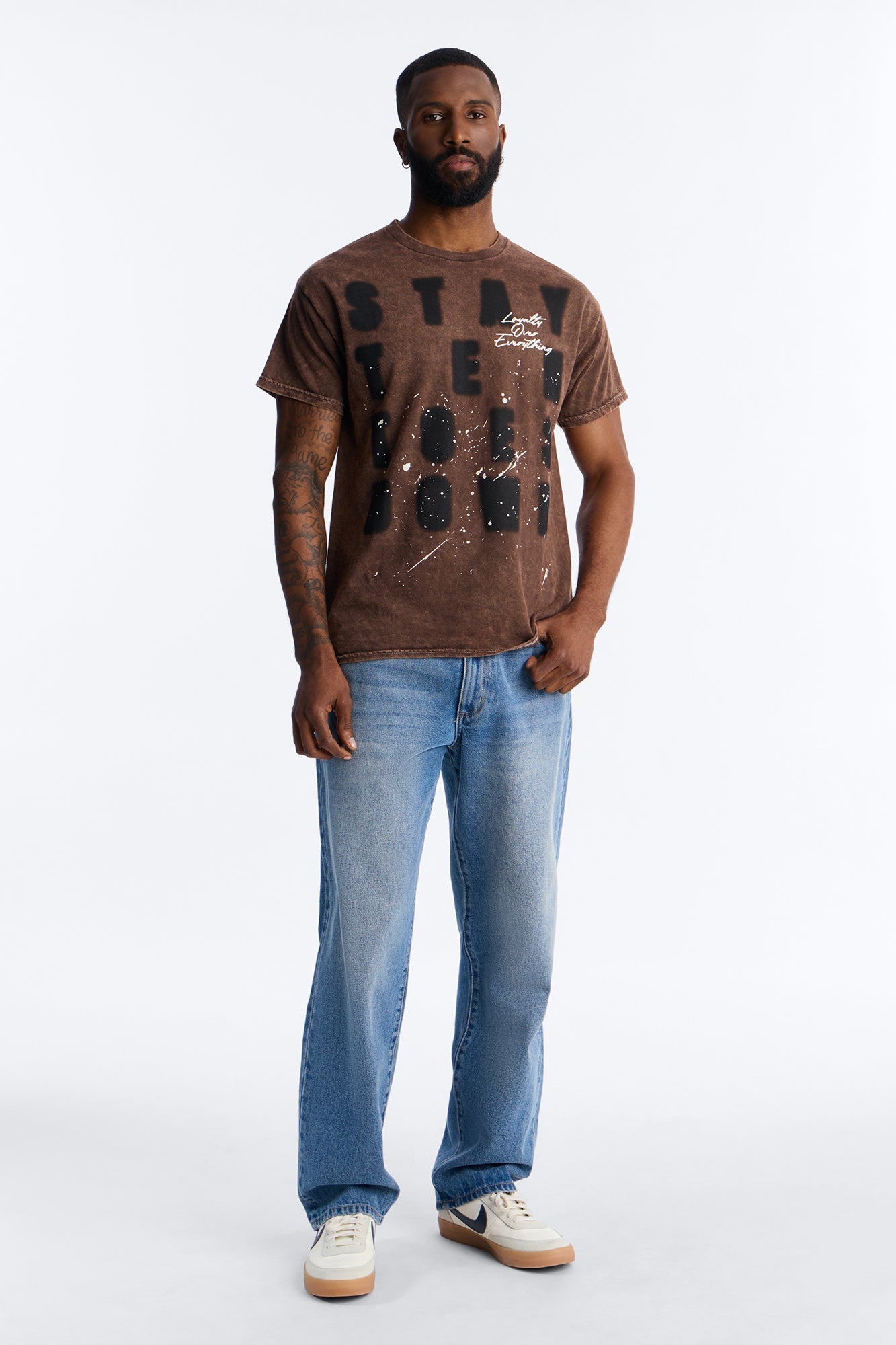 Stay Ten Toes Down Short Sleeve Tee - Chocolate Fashion Nova