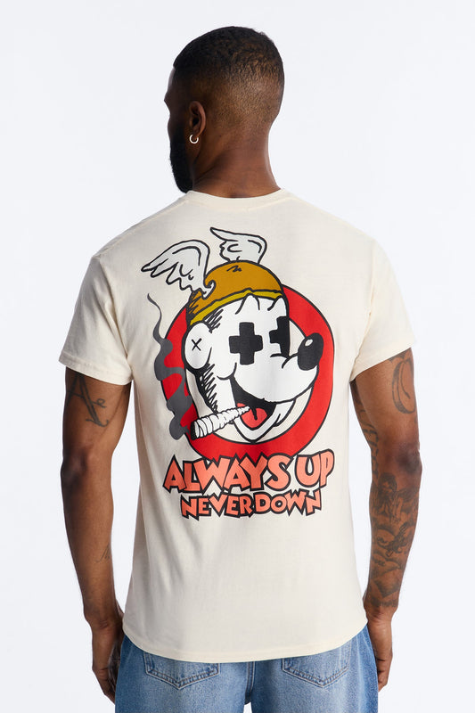 Always Up Short Sleeve Tee - Natural Fashion Nova