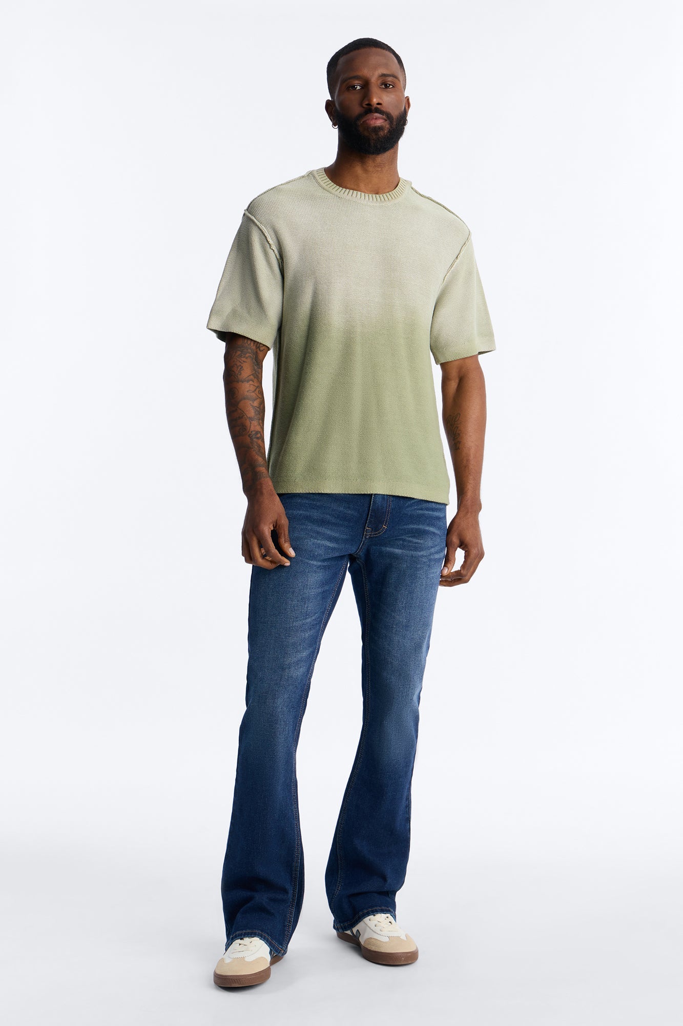 Essential Stacked Skinny Flare Stretch Jean - Dark Wash Fashion Nova