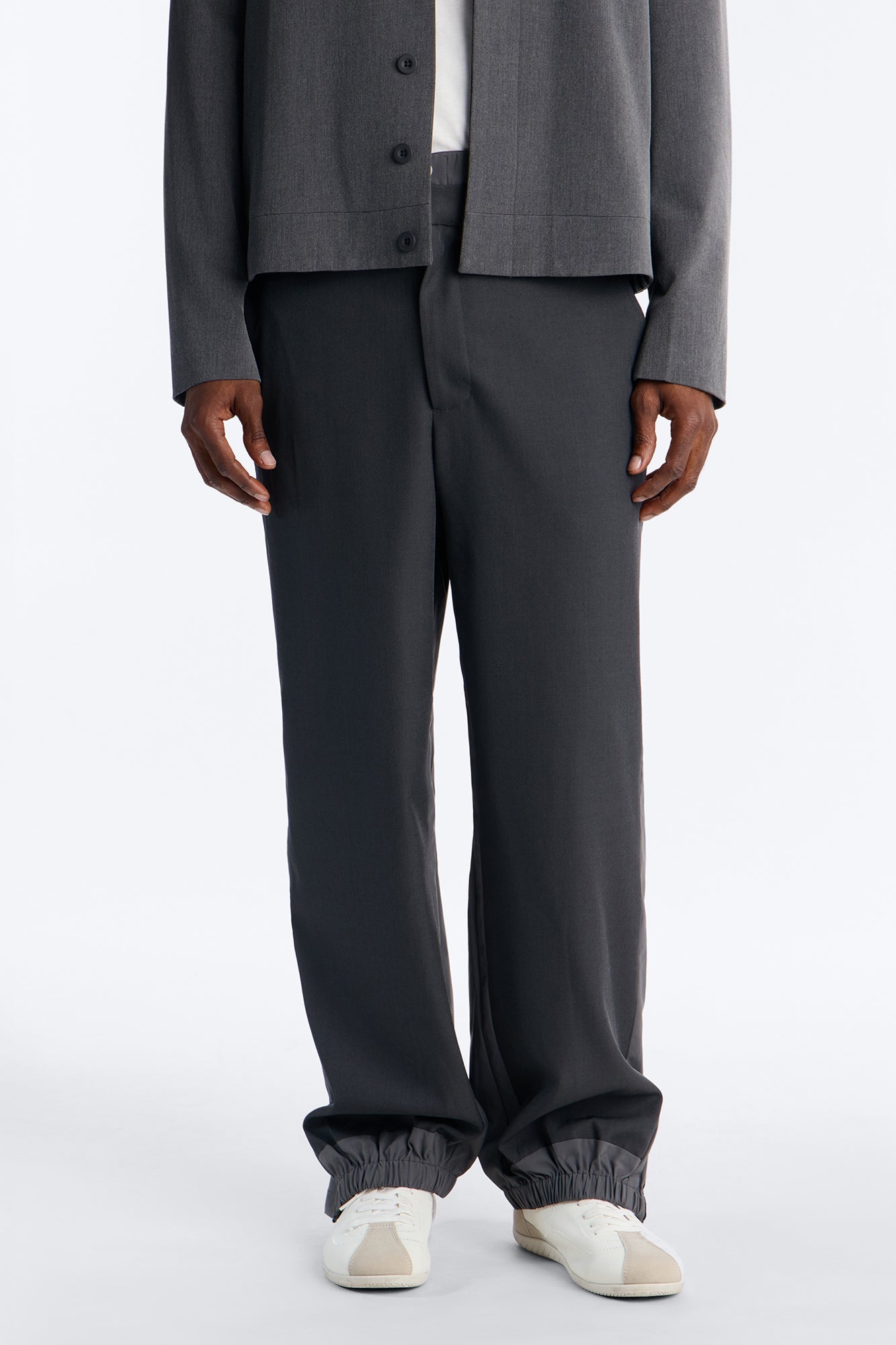 Straight Montalvo Mixed Worlds Trouser - Grey Fashion Nova