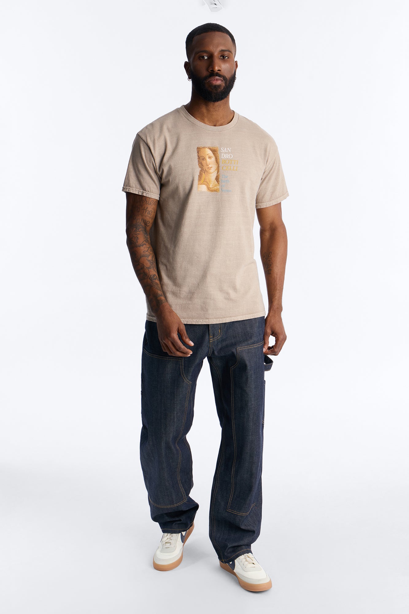 Birth Of Venus Botticelli Short Sleeve Tee - Taupe Fashion Nova