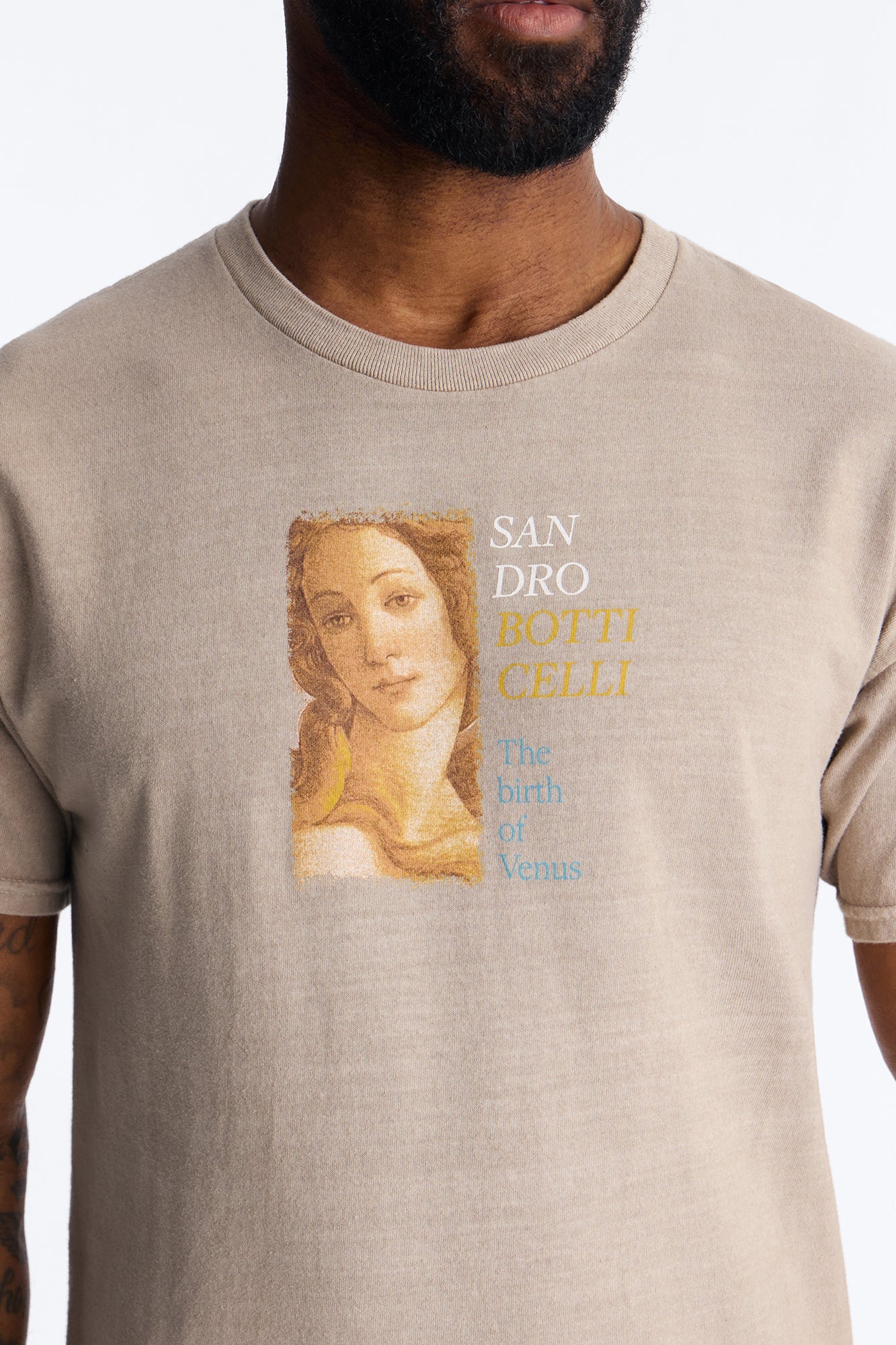 Birth Of Venus Botticelli Short Sleeve Tee - Taupe Fashion Nova