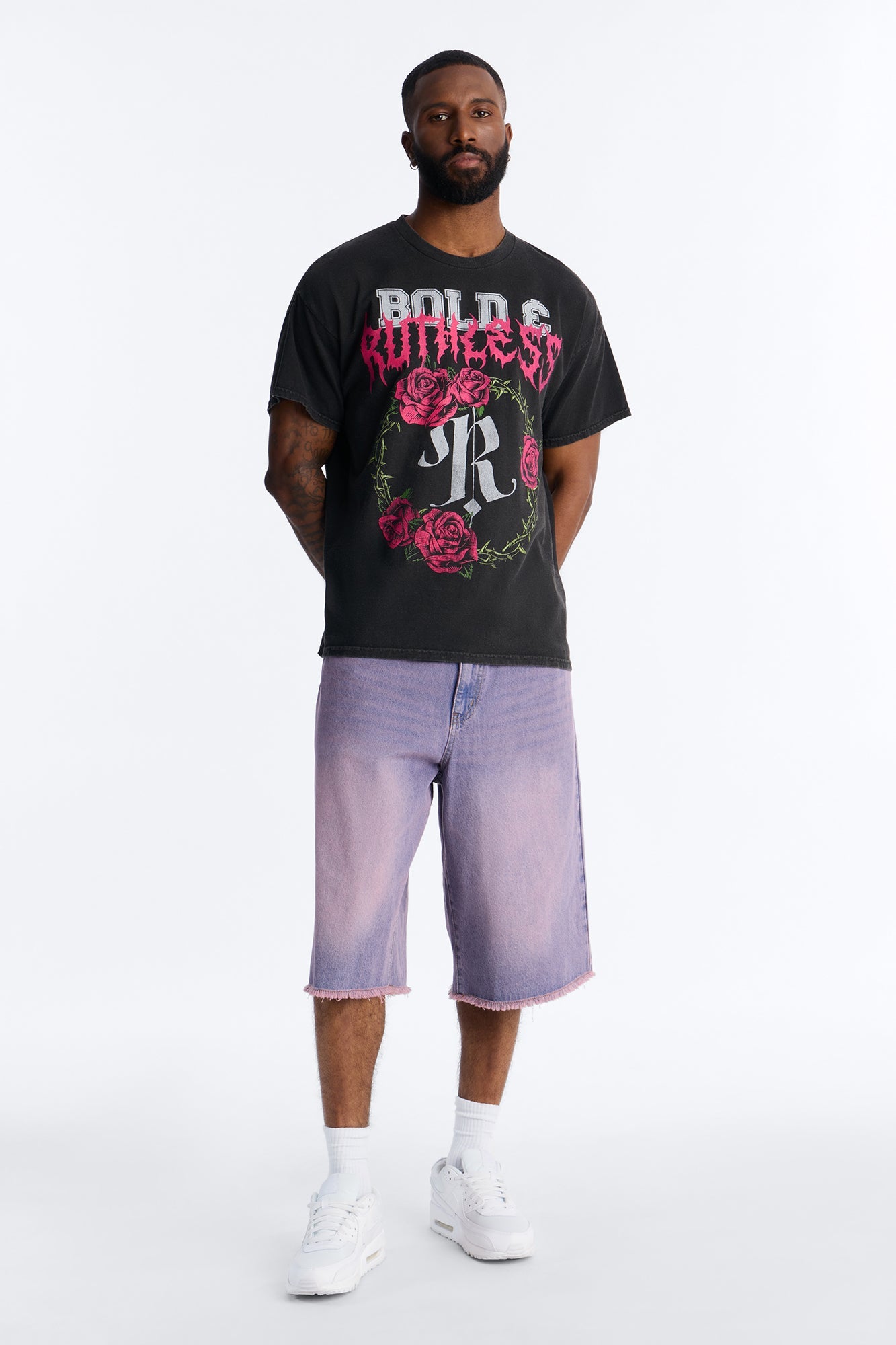 Bold And Ruthless Oversized Short Sleeve Tee - Black Fashion Nova