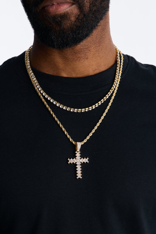 Golden Redemption Necklace Set - Gold Fashion Nova