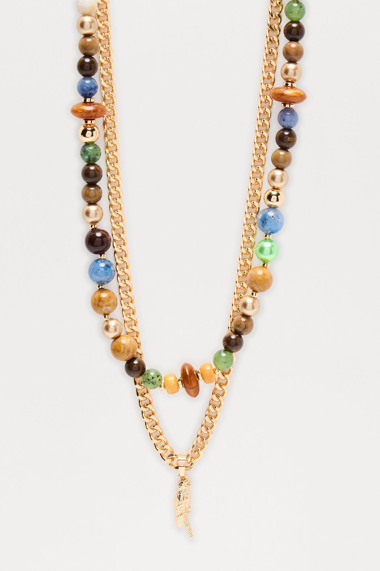 Downing Stacked Necklace - Multi Color Fashion Nova