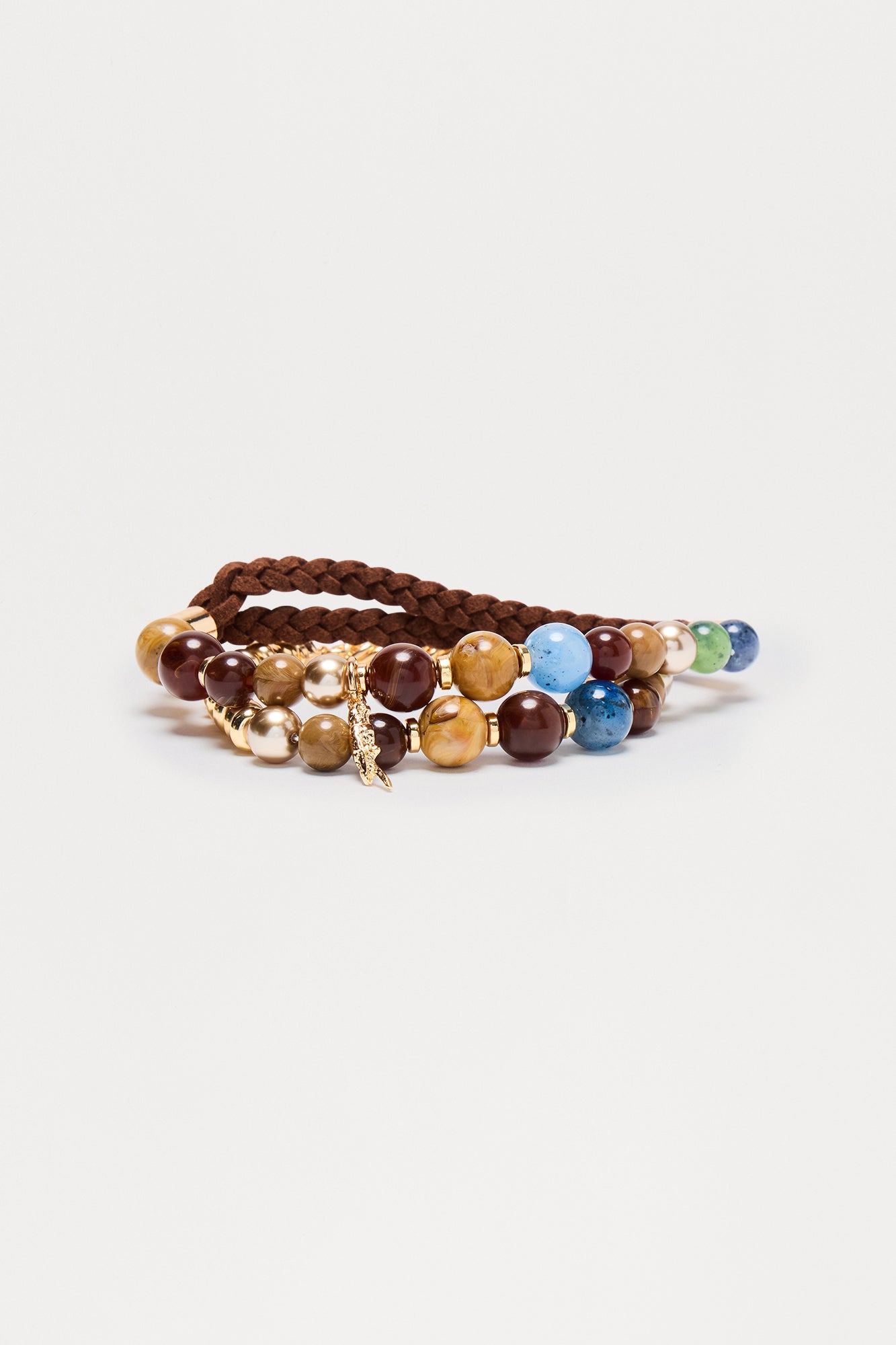 Downing Stacked Bracelet Set - Multi Color Fashion Nova