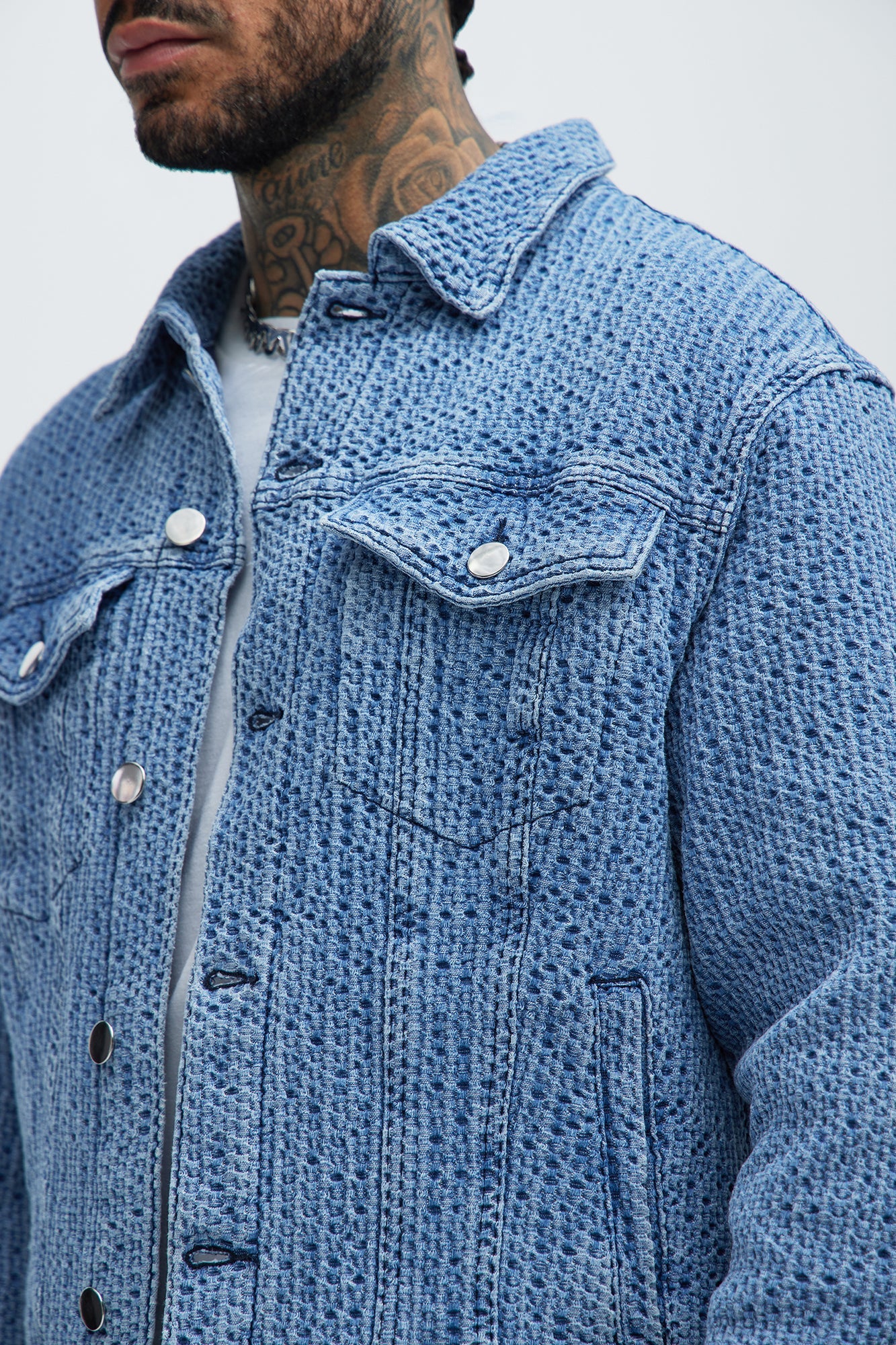 Warsaw Denim Trucker - Light Blue Fashion Nova