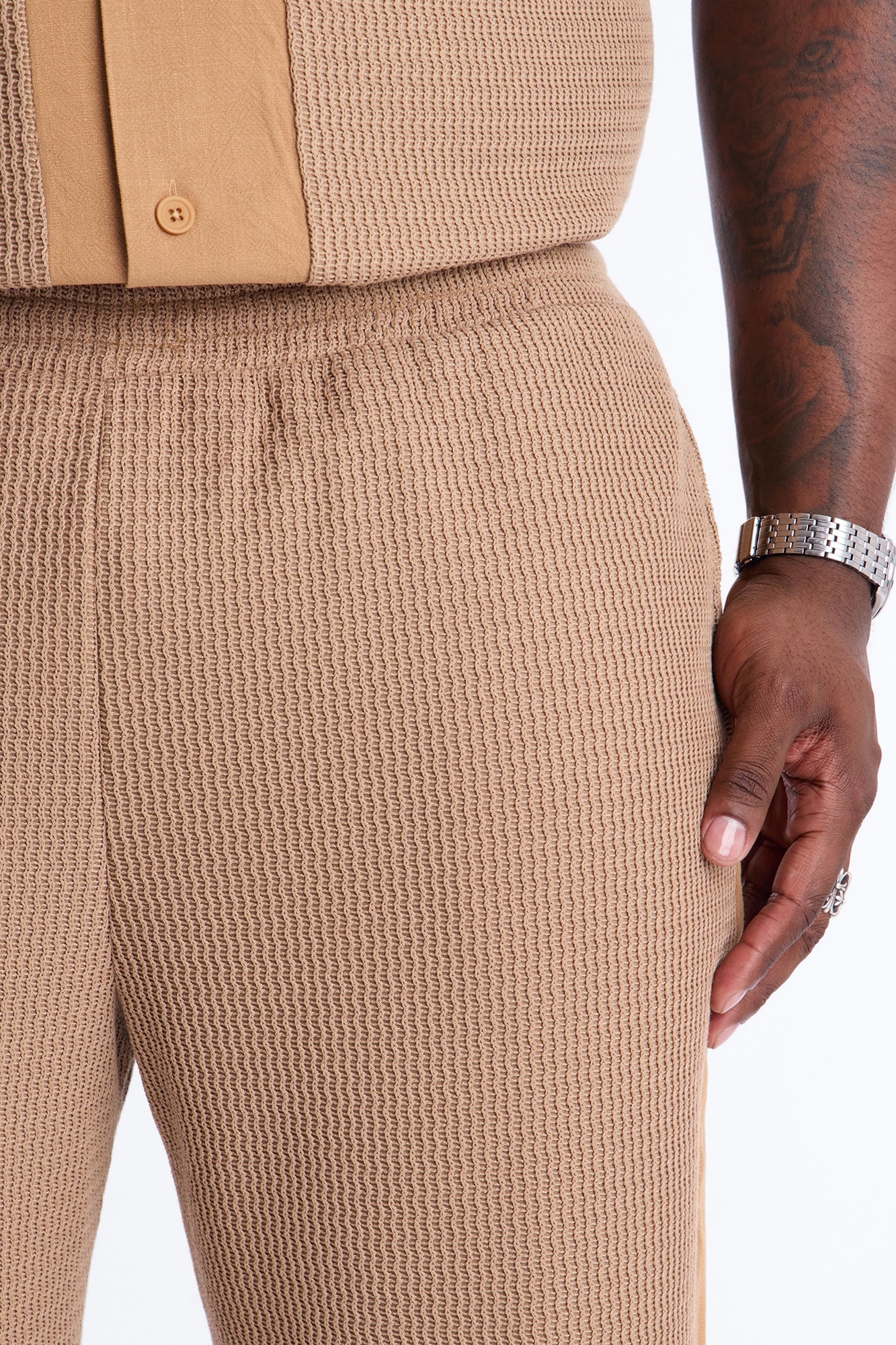 Slim Flare Brookfield Flow Pant - Tan Fashion Nova