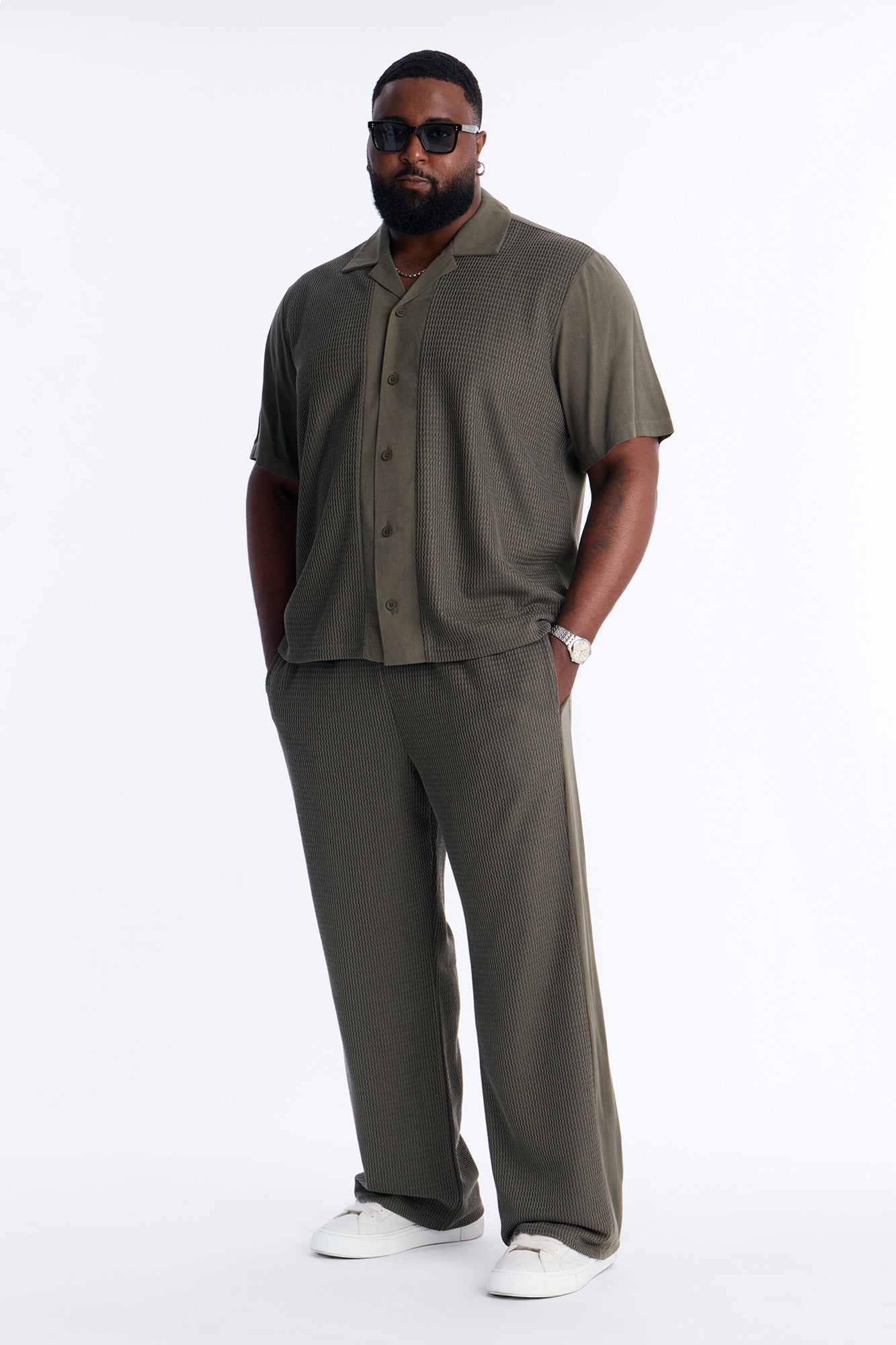 Slim Flare Brookfield Flow Pant - Olive Fashion Nova