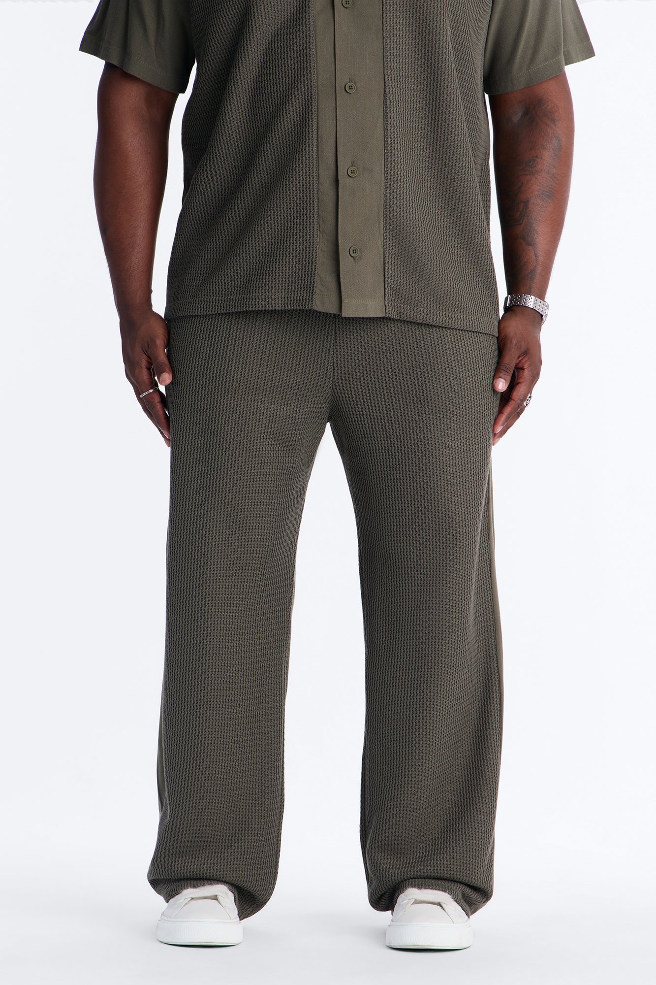Slim Flare Brookfield Flow Pant - Olive Fashion Nova