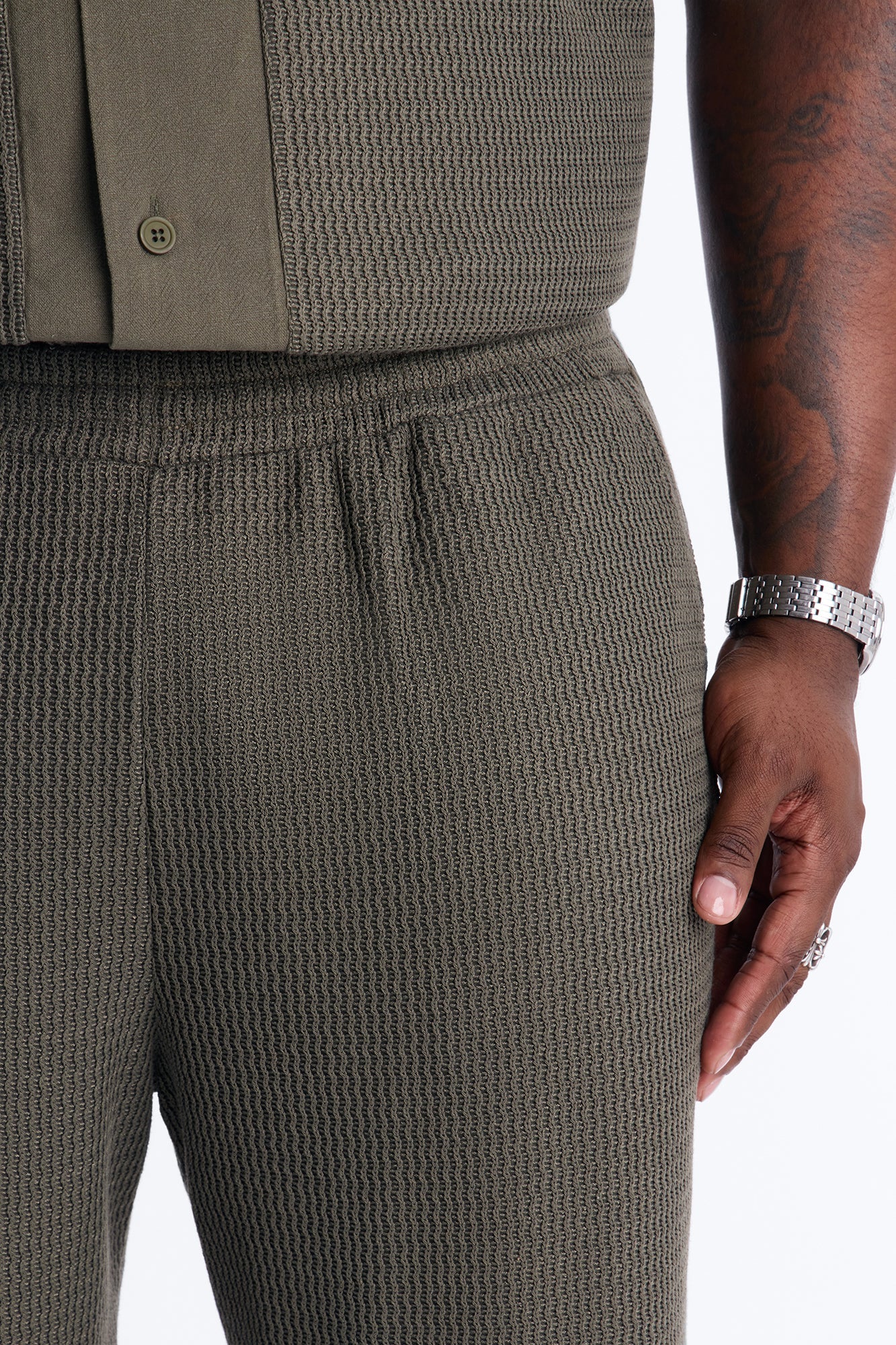 Slim Flare Brookfield Flow Pant - Olive Fashion Nova