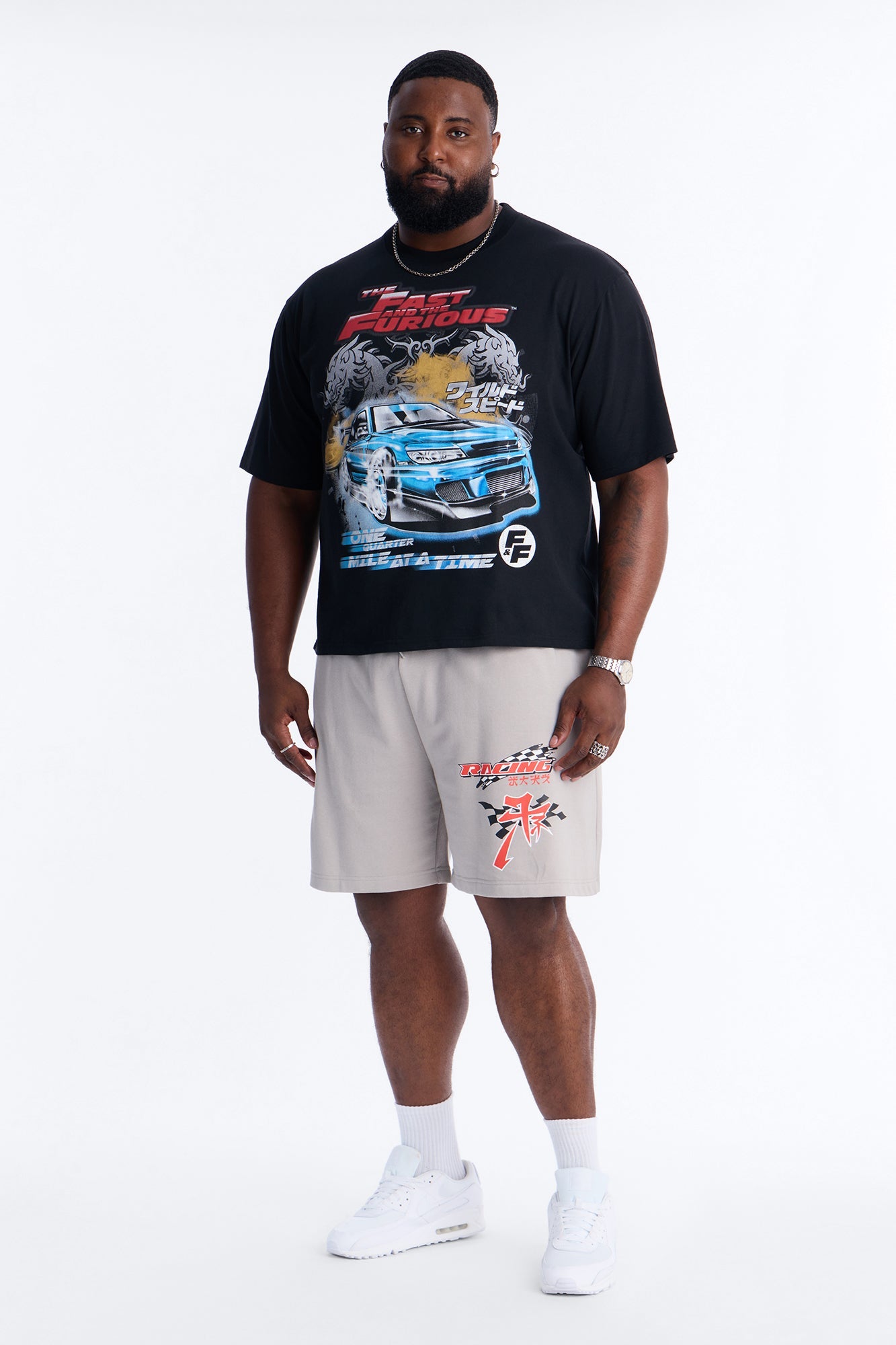The Fast And Furious One Quarter Mile Short Sleeve Tee - Black Fashion Nova