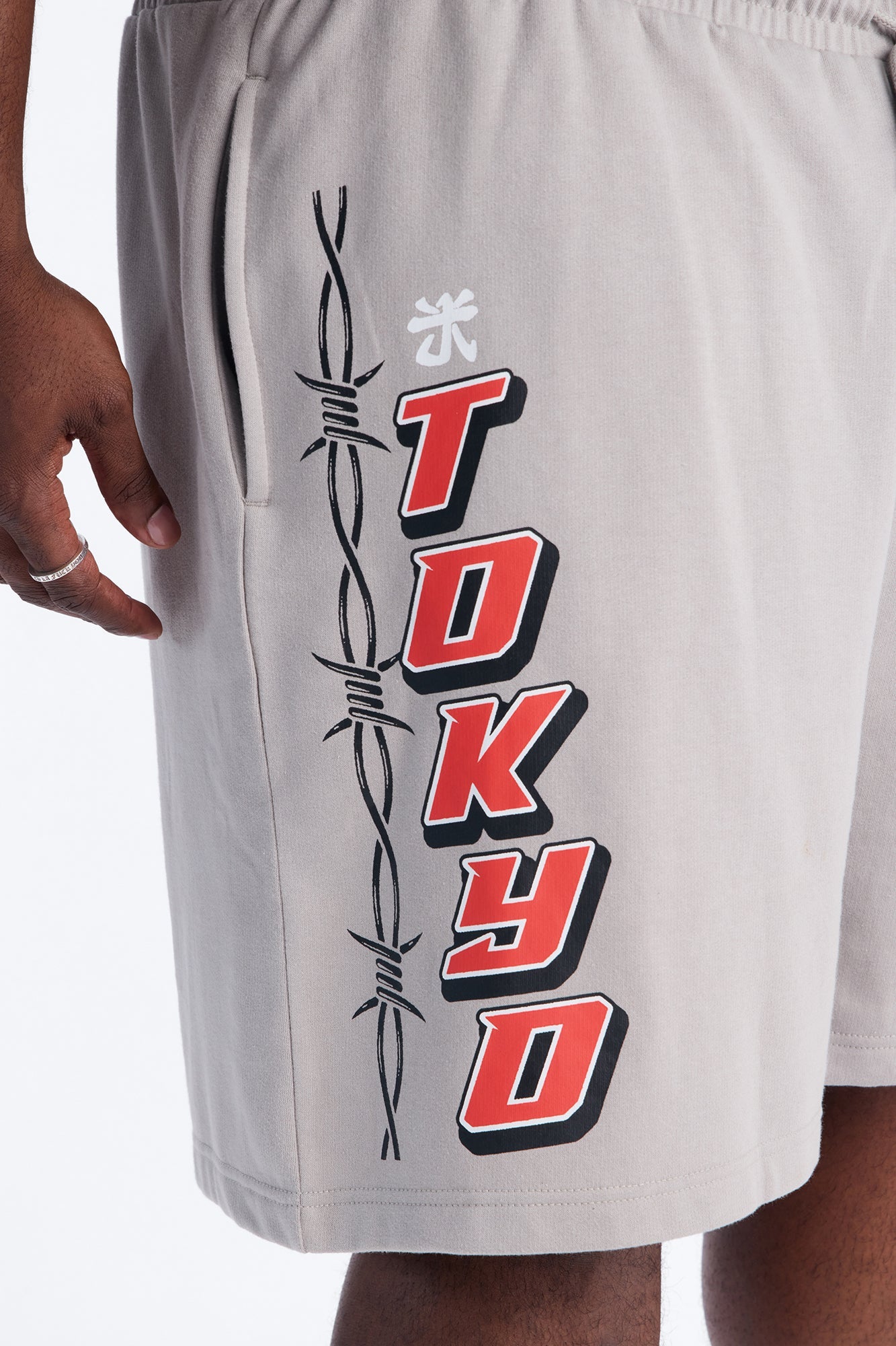 Tokyo Racing Team Sweatshorts - Grey Fashion Nova