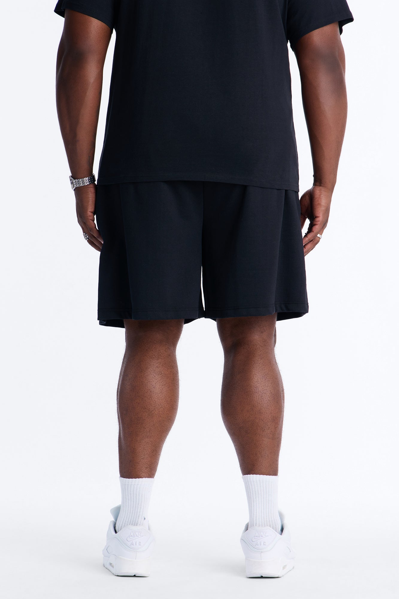 Digital Tribal Sweatshorts - Black Fashion Nova