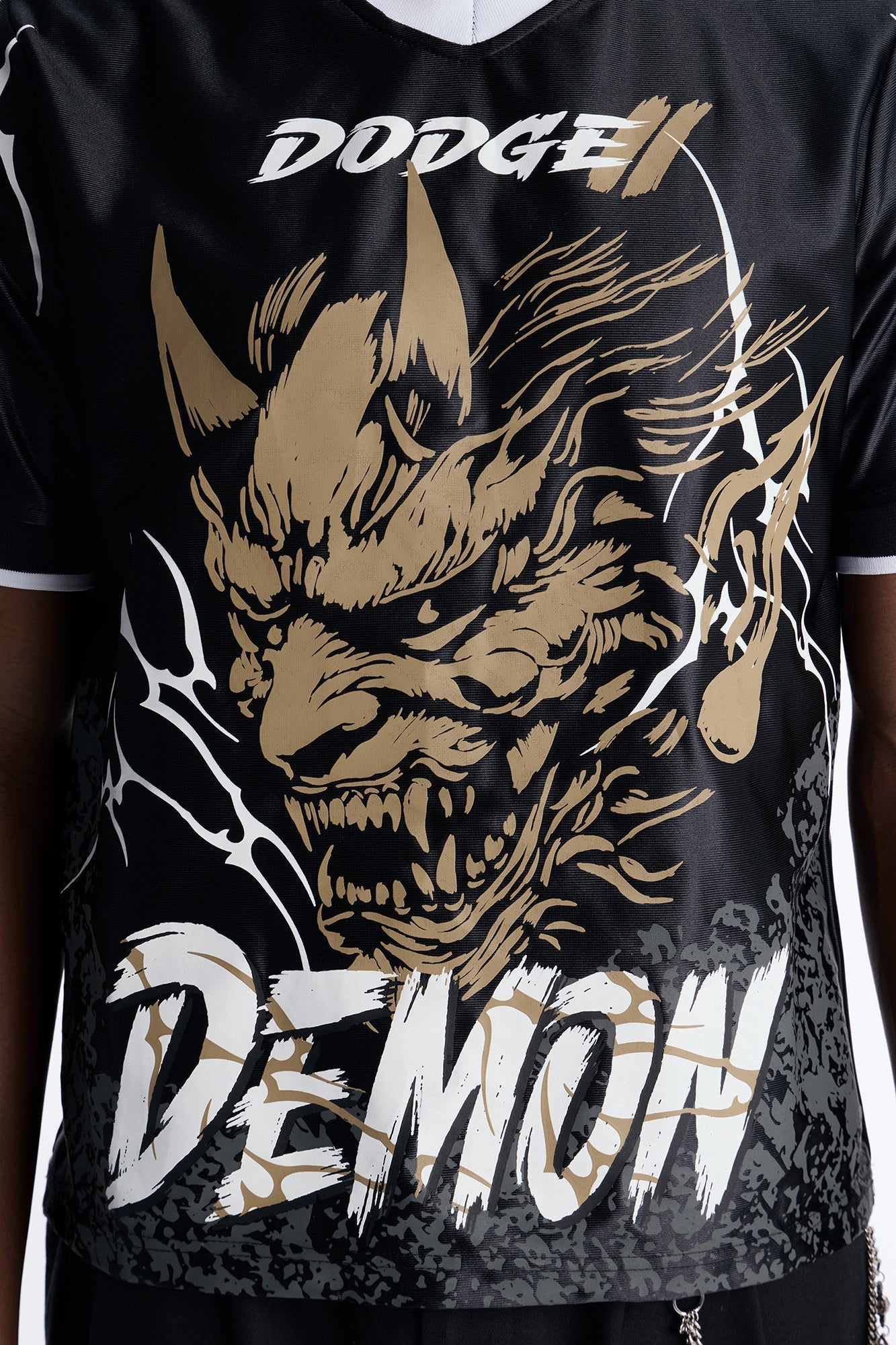 Dodge Demon Soccer Jersey Tee - Black Fashion Nova