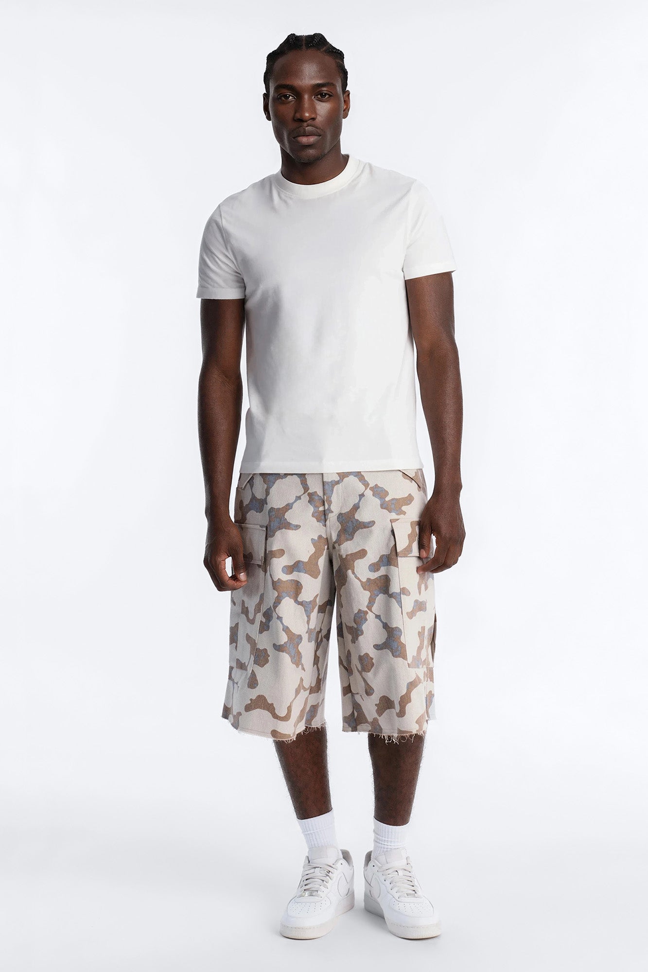 Baggy Subtle Distressed Short - Grey Fashion Nova