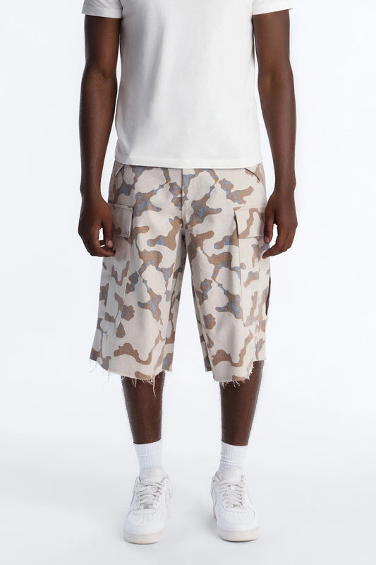 Baggy Subtle Distressed Short - Grey Fashion Nova