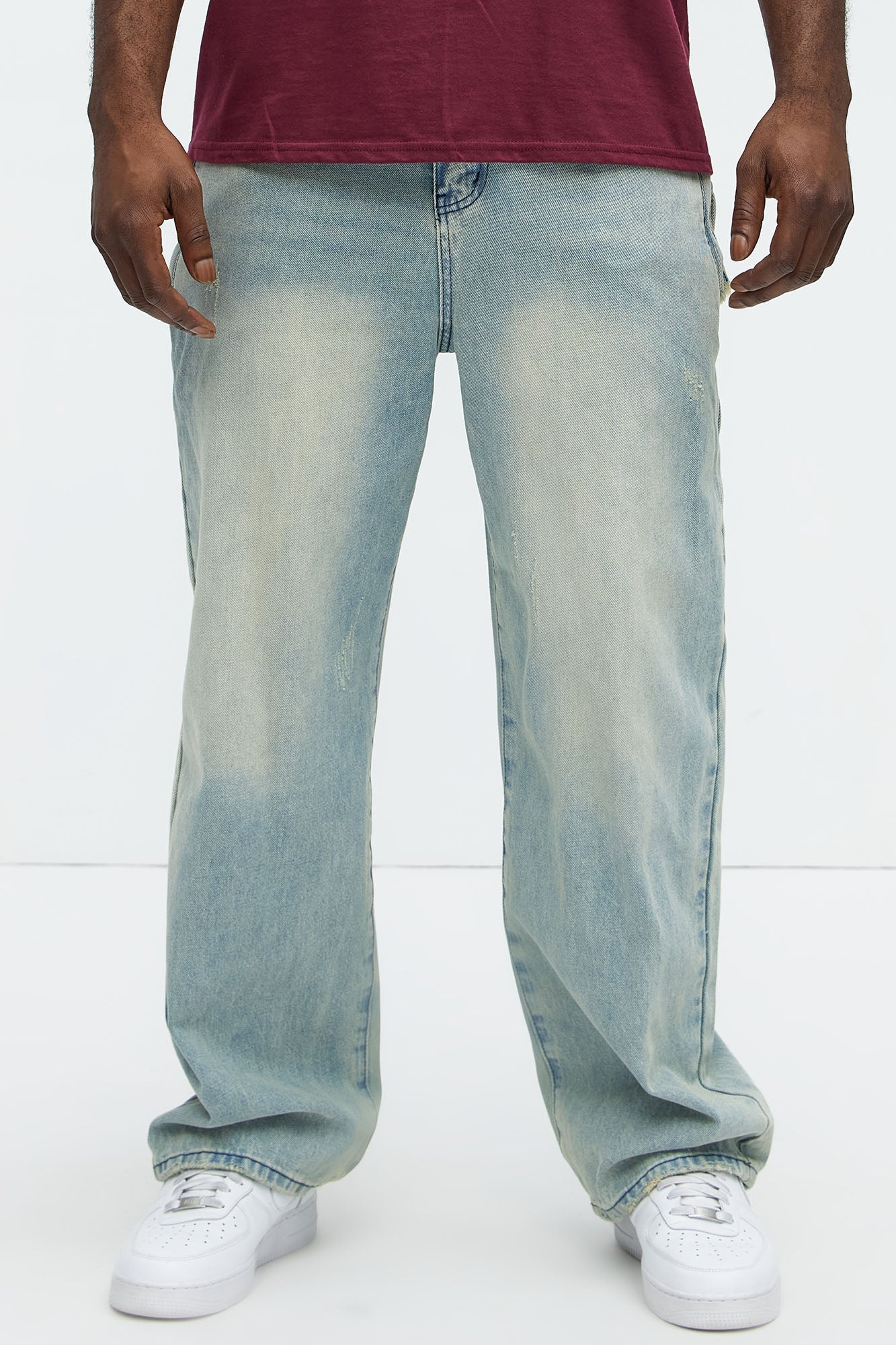 Run It By Baggy Jeans - Light Blue Wash Fashion Nova