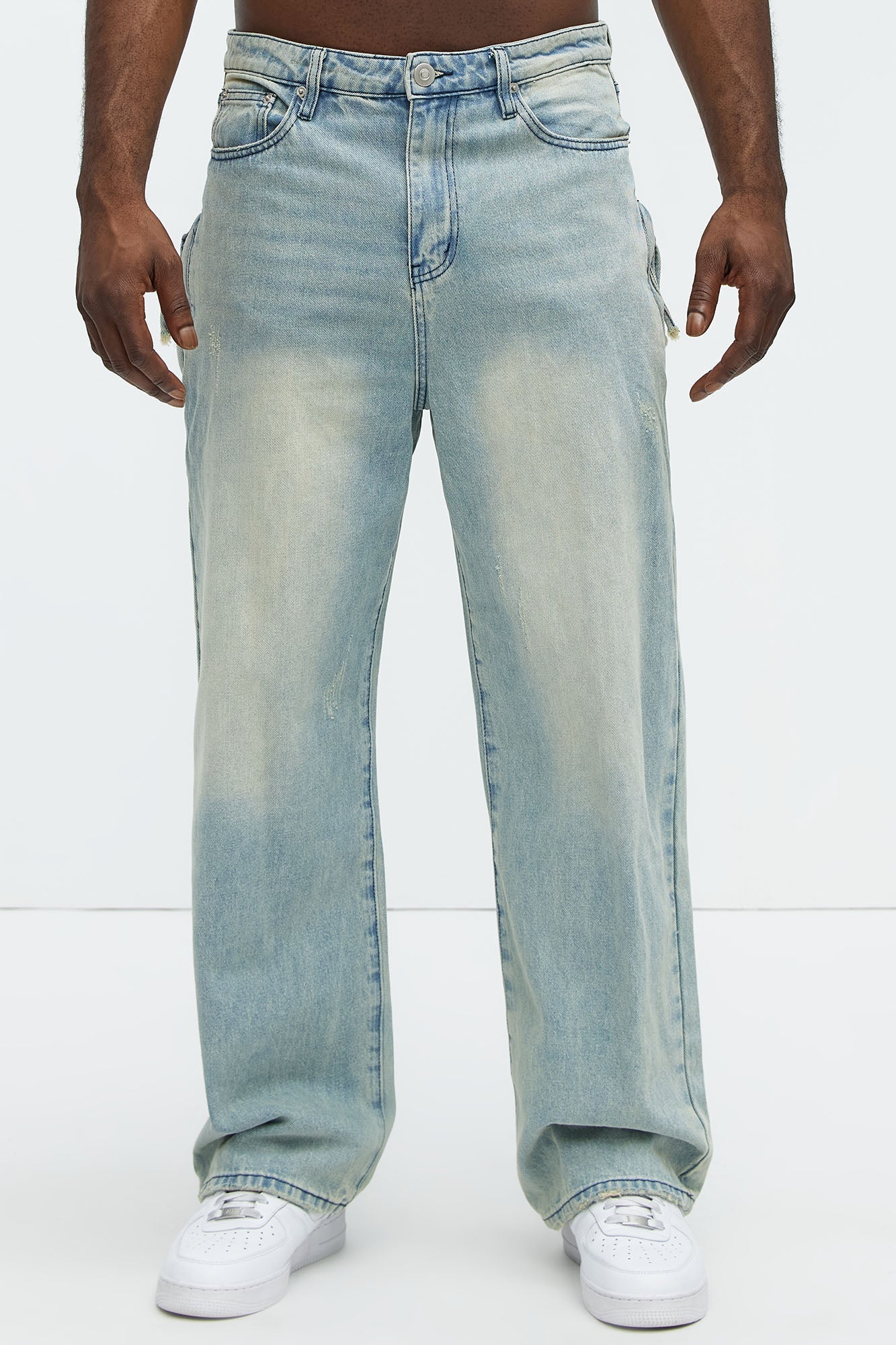 Run It By Baggy Jeans - Light Blue Wash Fashion Nova