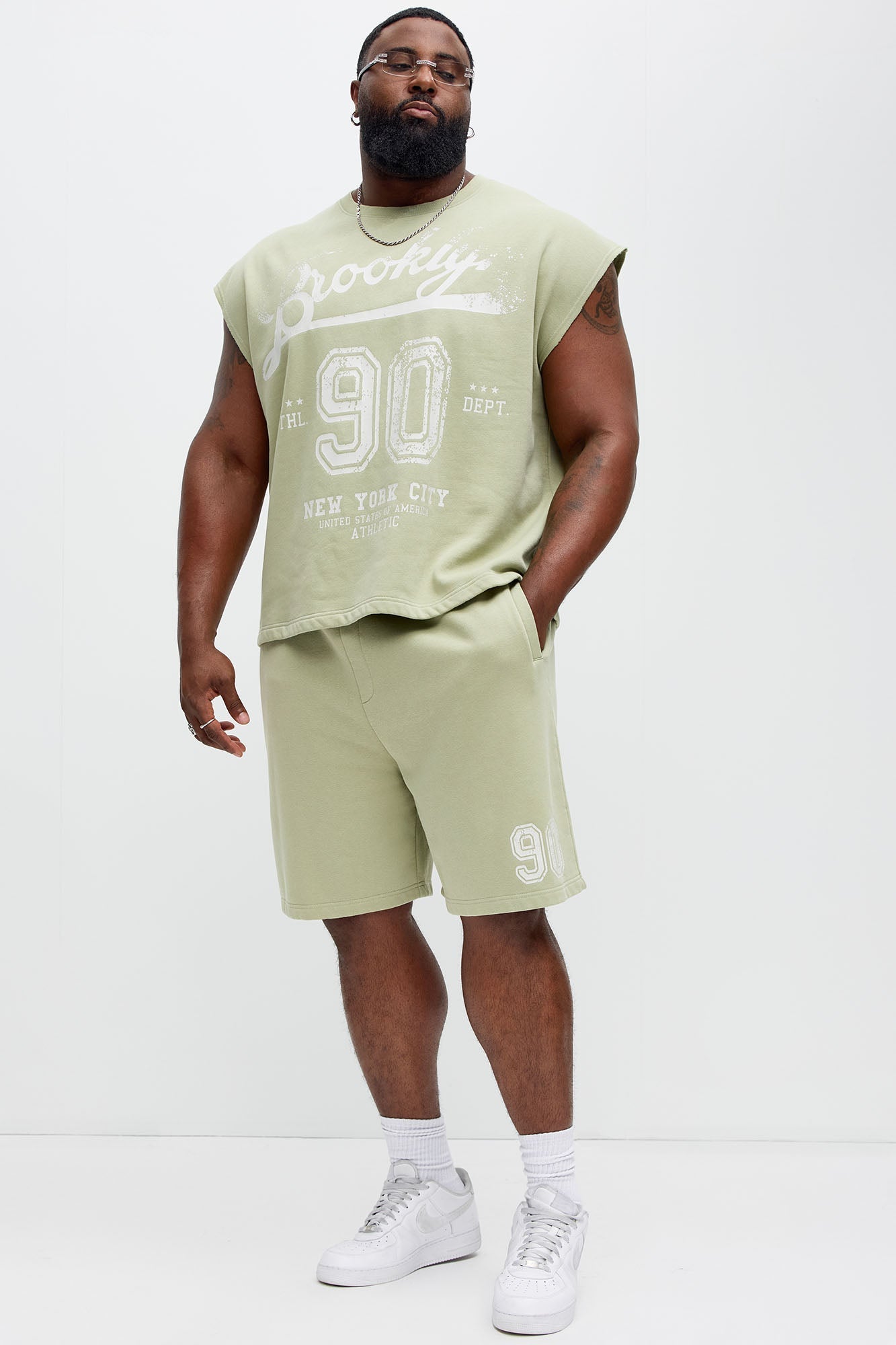 90s Sweatshorts - Green Fashion Nova