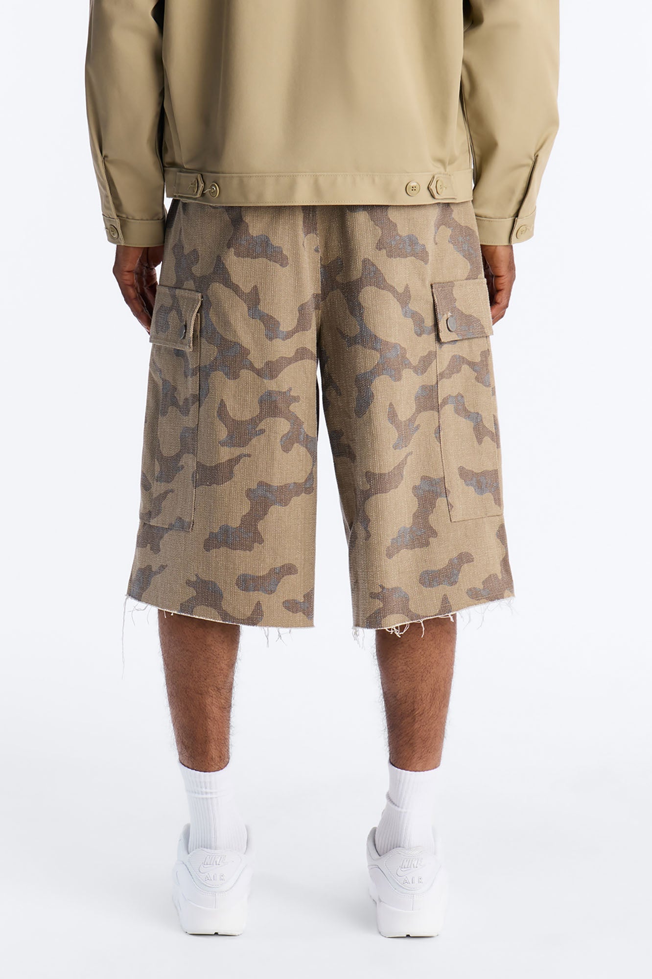 Baggy Subtle Distressed Short - Brown Fashion Nova
