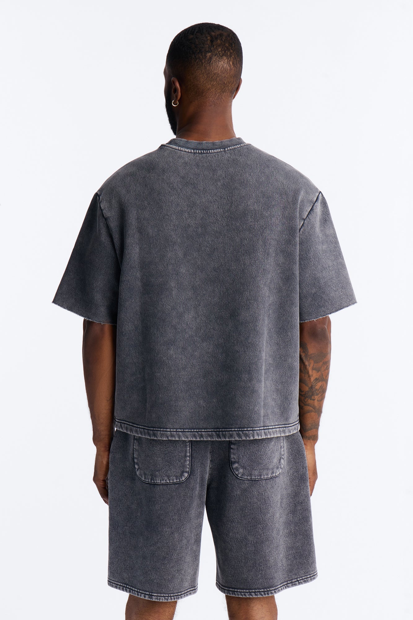 On The Go Washed Tee - Charcoal Fashion Nova