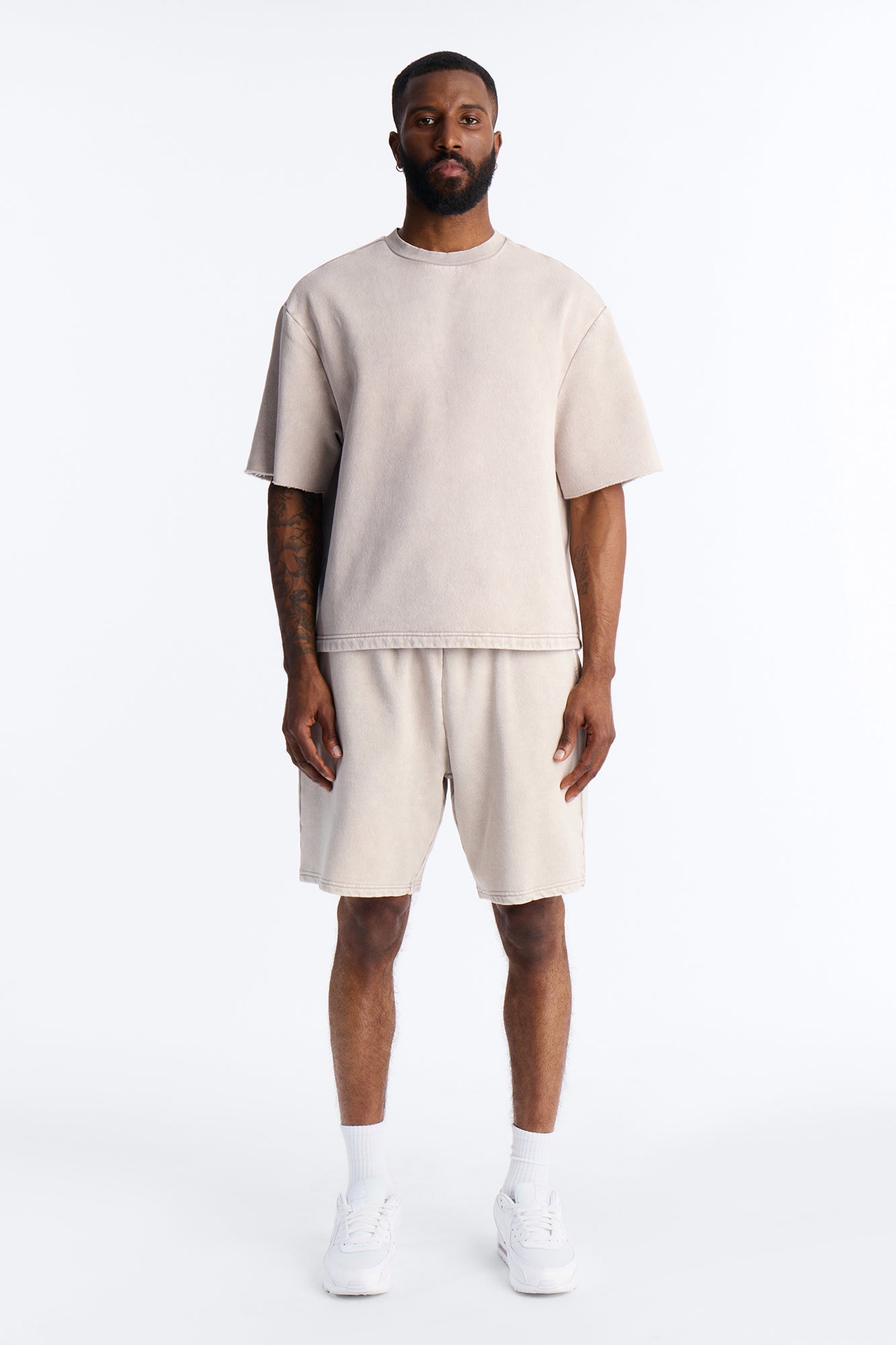 On The Go Washed Tee - Taupe Fashion Nova