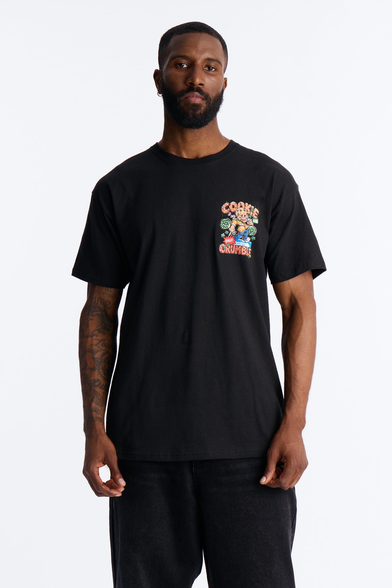 This Way Cookie Crumble Short Sleeve Tee - Black Fashion Nova