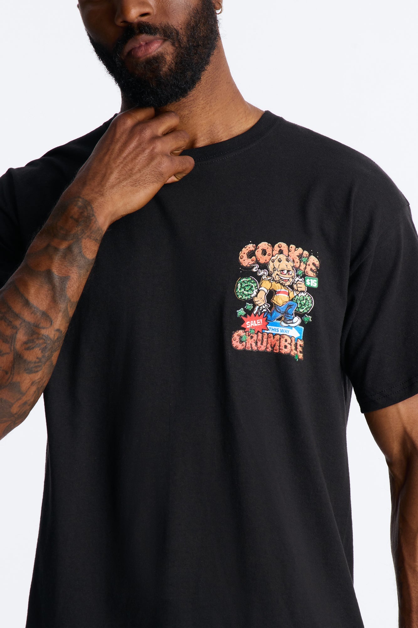 This Way Cookie Crumble Short Sleeve Tee - Black Fashion Nova