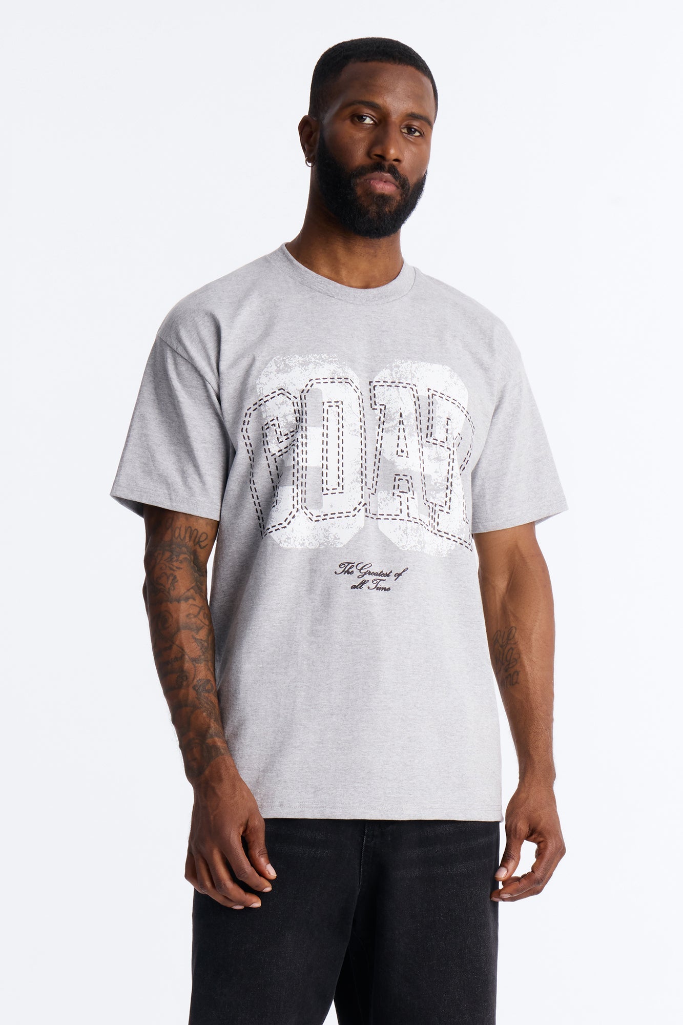 GOAT 99 Short Sleeve Tee - Grey Fashion Nova
