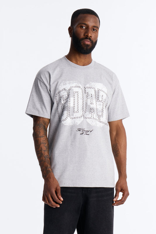 GOAT 99 Short Sleeve Tee - Grey Fashion Nova