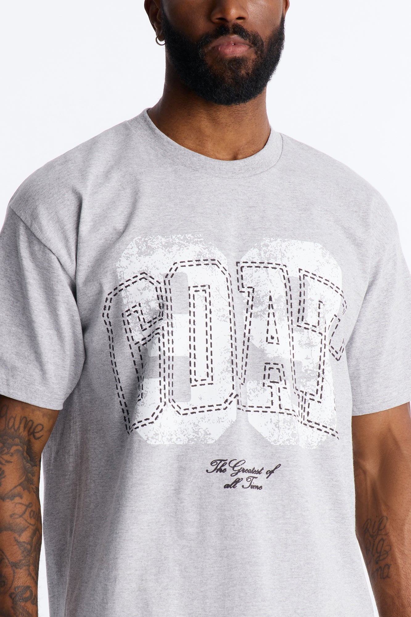 GOAT 99 Short Sleeve Tee - Grey Fashion Nova