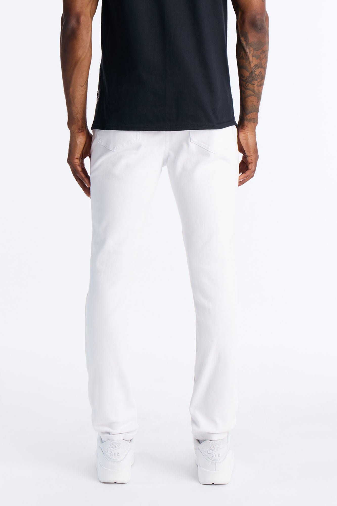 Everyday Slit Knee Skinny Jeans - White Fashion Nova