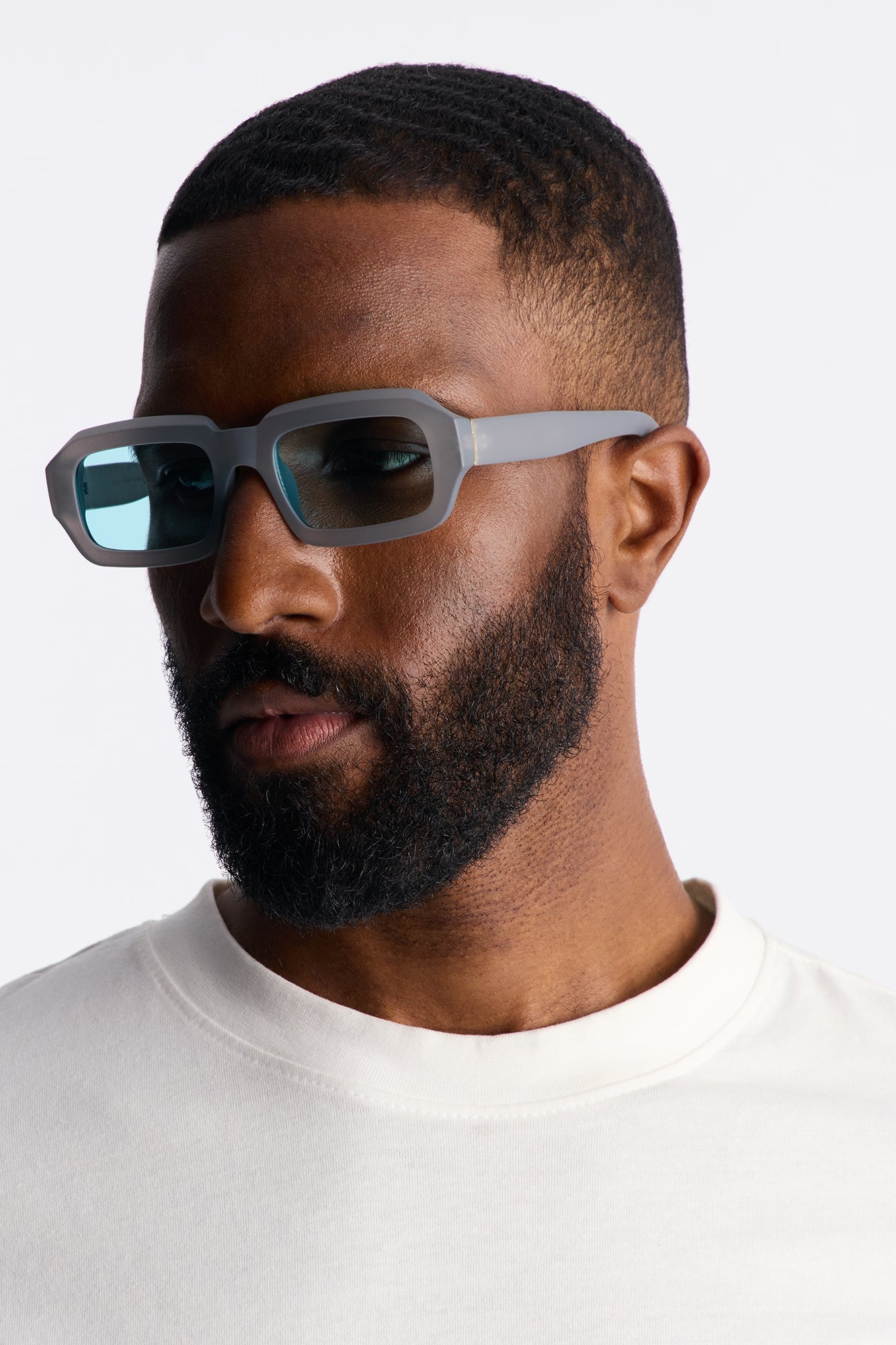 Stormy Square Sunglasses - Blue Fashion Nova