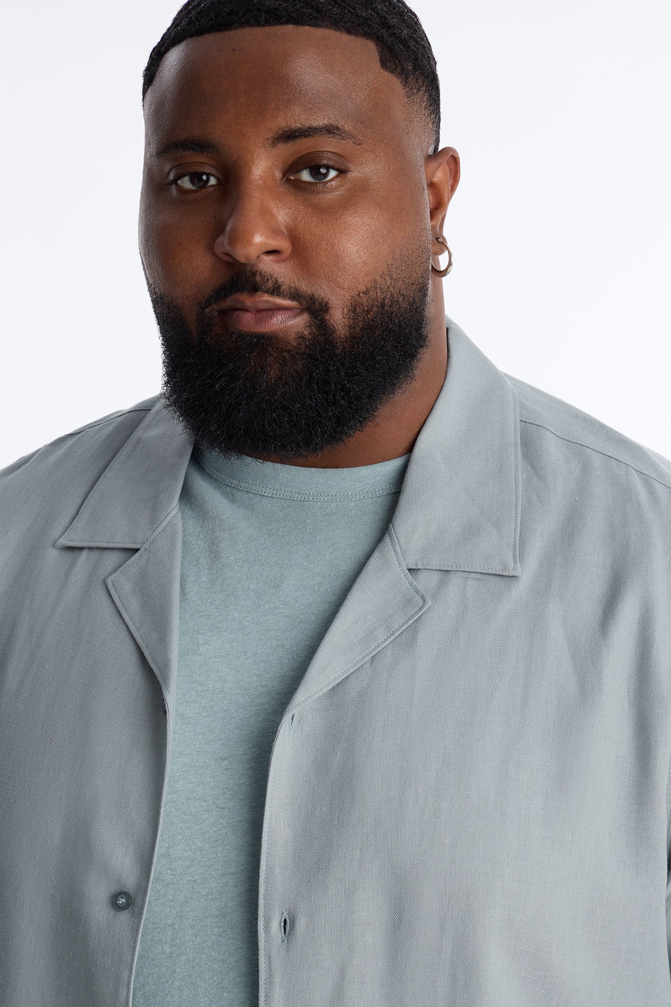 Bahamas Linen Shirt - Slate Blue Fashion Nova