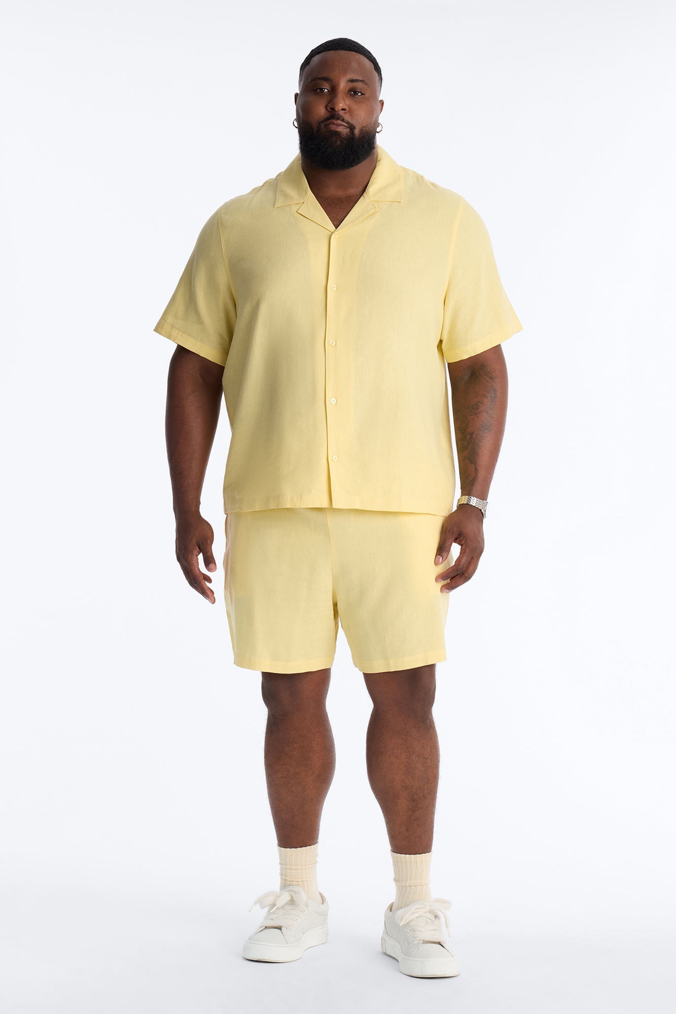 Bahamas Linen Shorts - Butter Yellow Fashion Nova